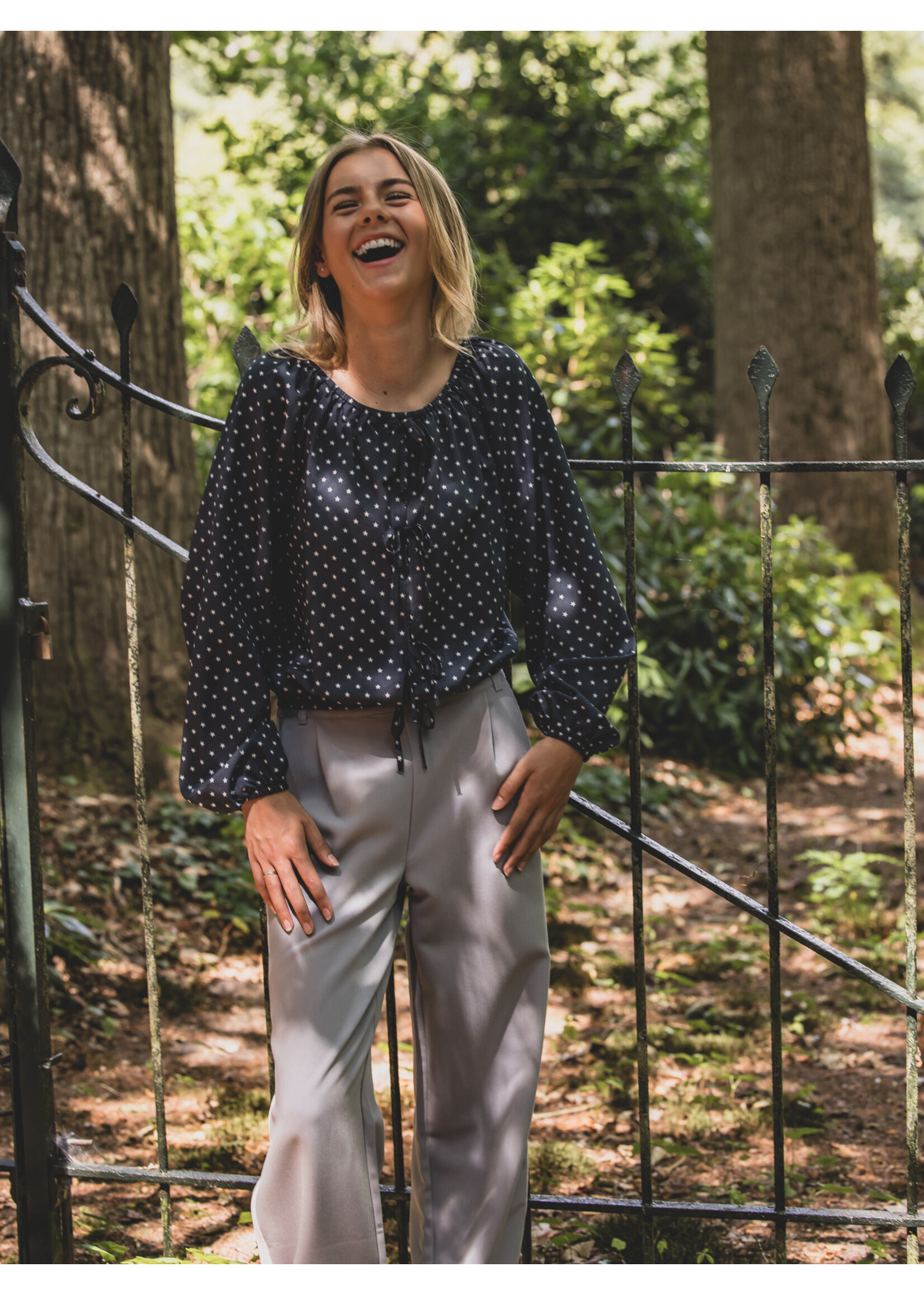 Looxs Blouse 2601-5115-608 - blauw