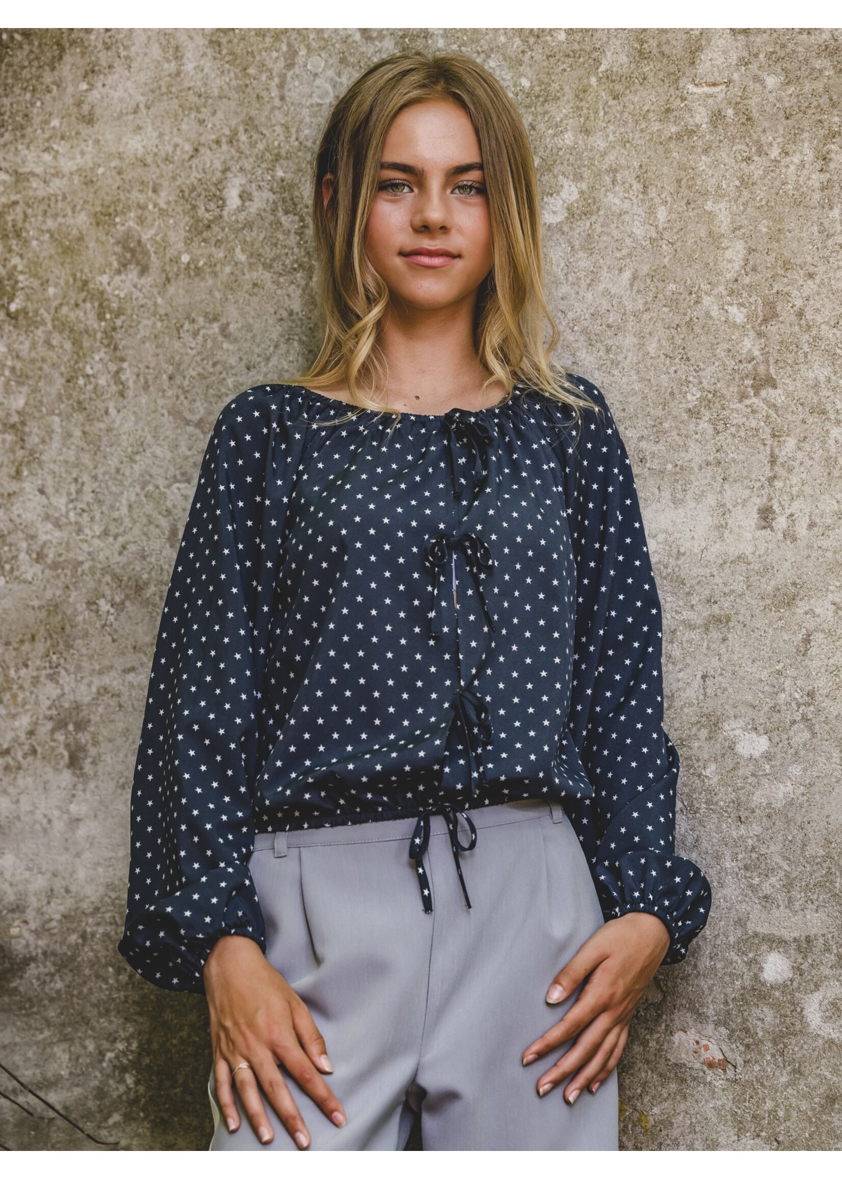 Looxs Blouse 2601-5115-608 - blauw