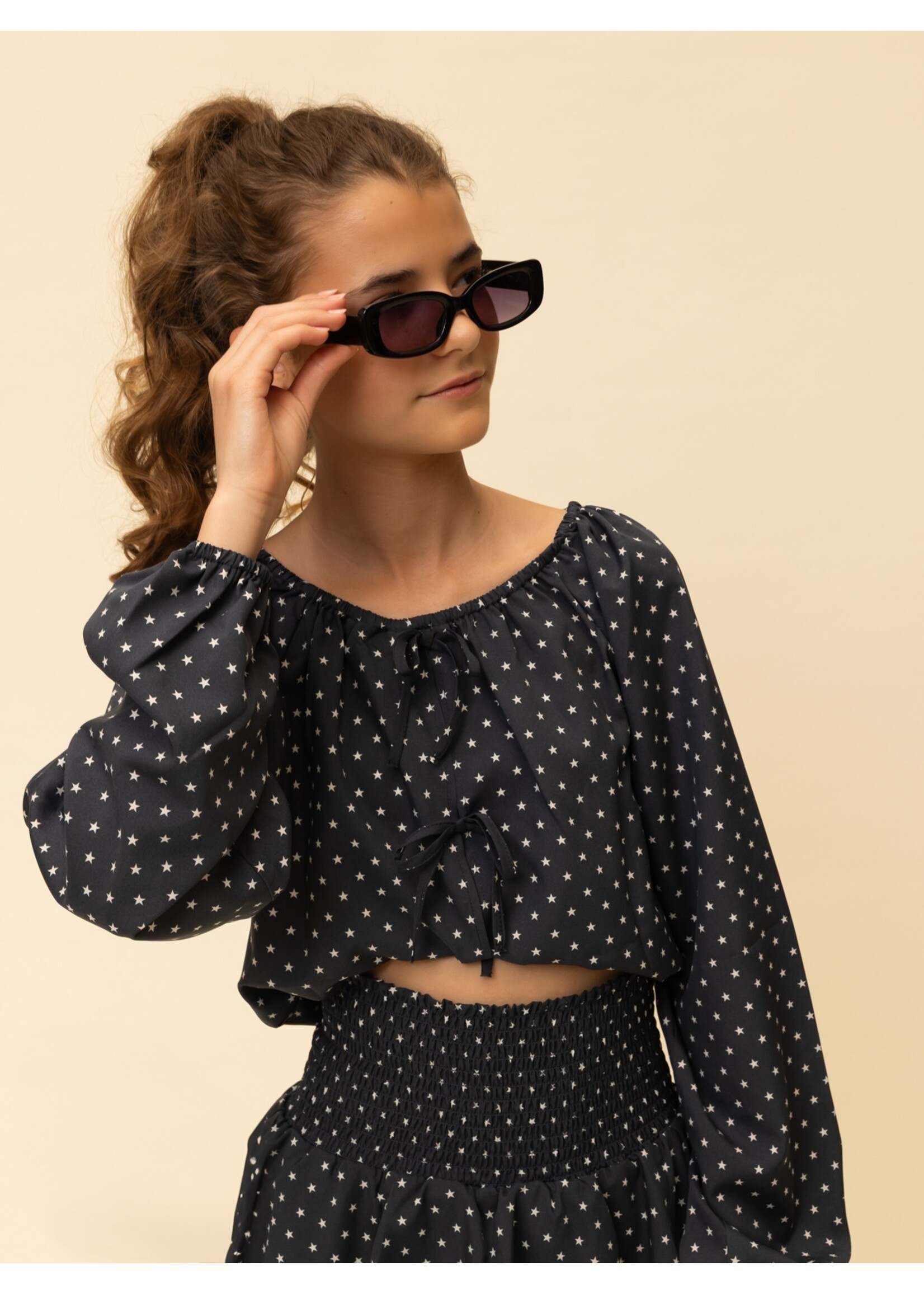 Looxs Blouse 2601-5115-608 - blauw