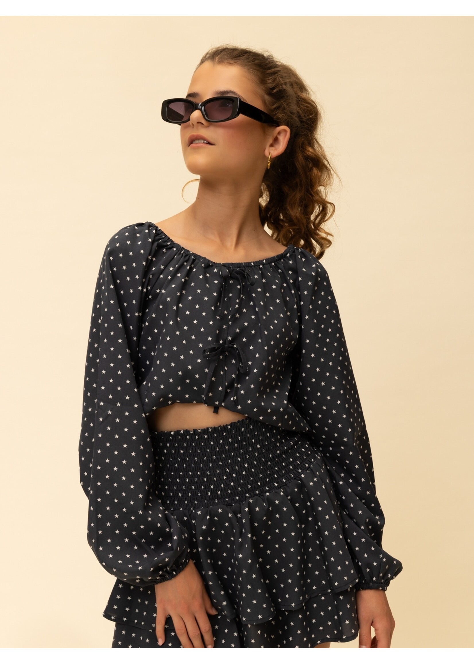 Looxs Blouse 2601-5115-608 - blauw