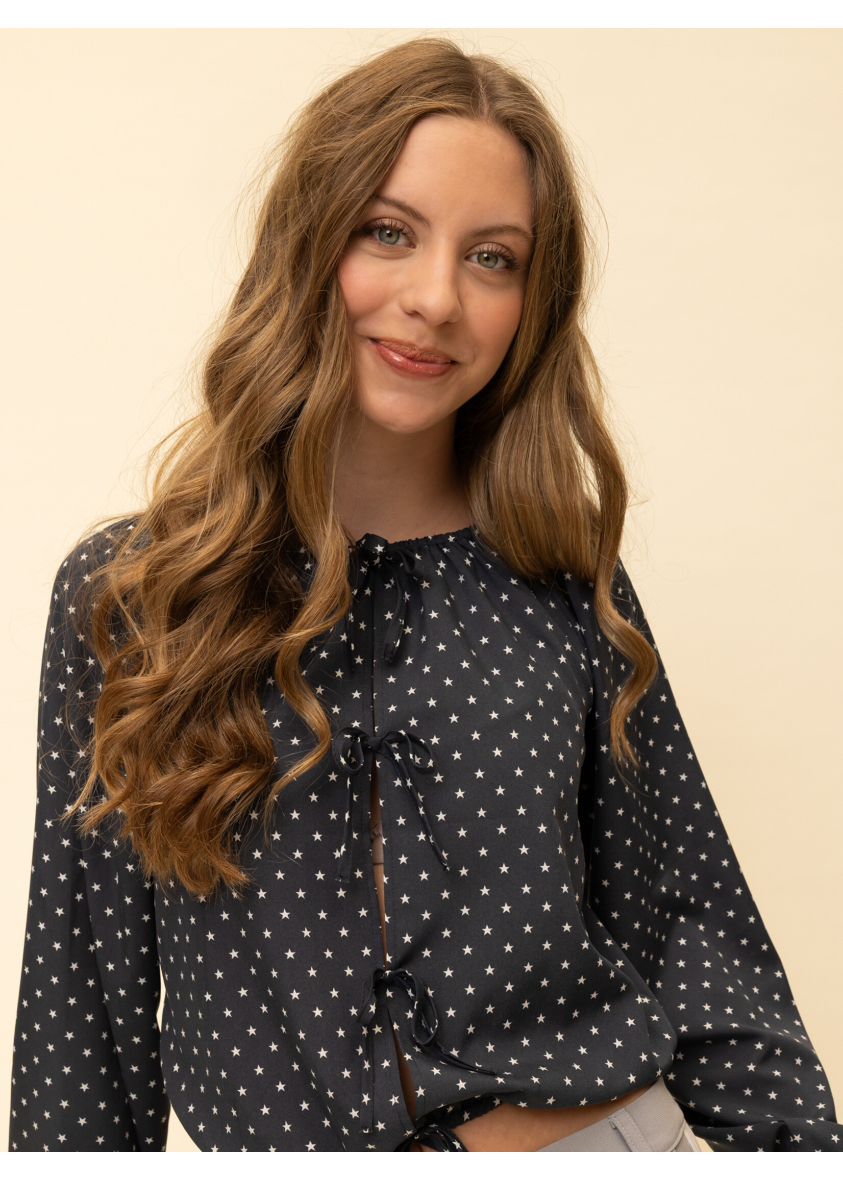 Looxs Blouse 2601-5115-608 - blauw