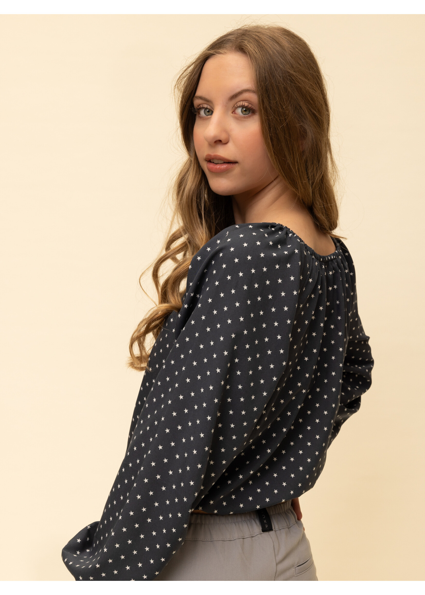 Looxs Blouse 2601-5115-608 - blauw