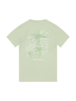 Indian blue jeans T-shirt 960585 Chest and Backprint - licht groen