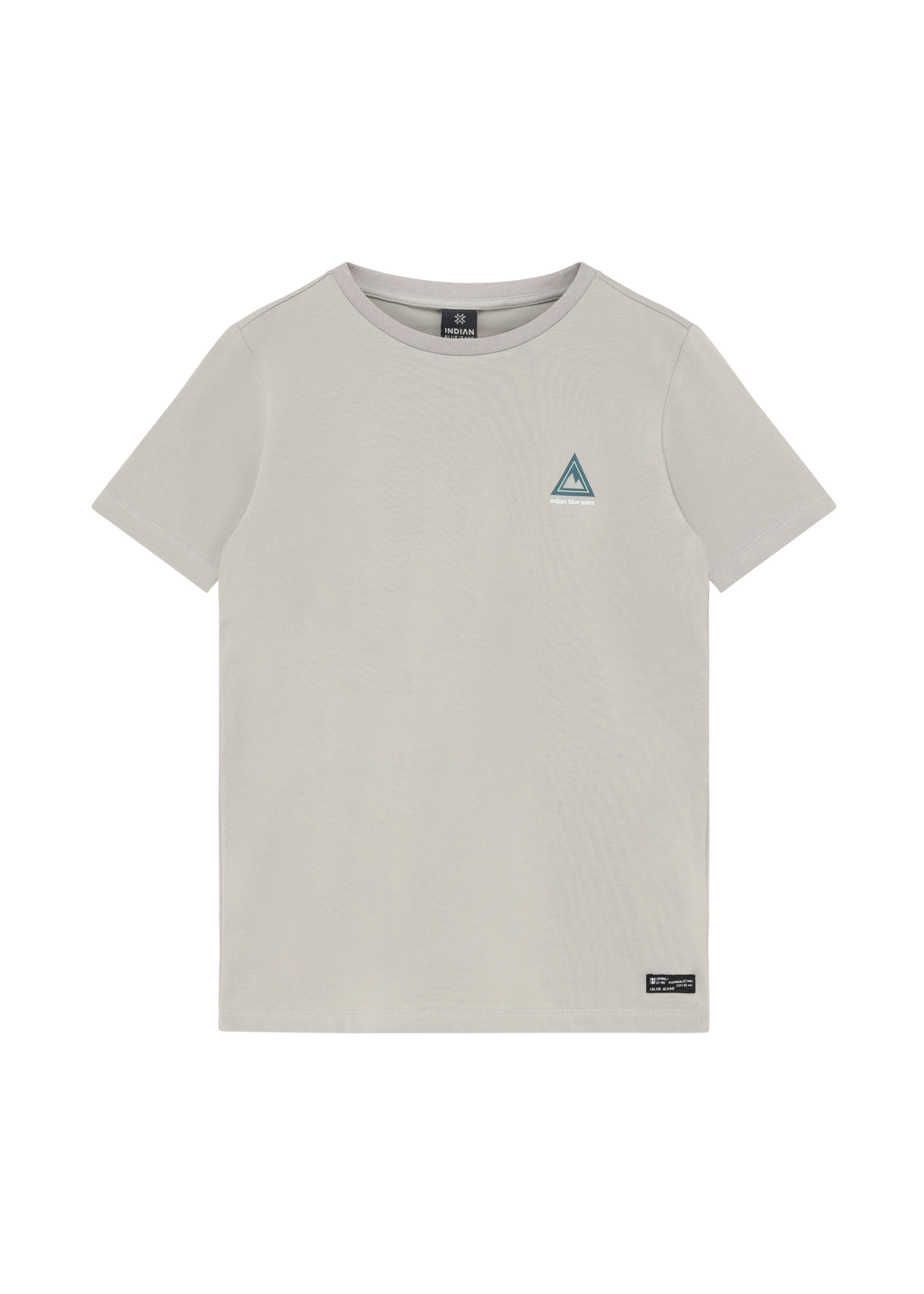 Indian blue jeans T-shirt 960544  voor-en rugprint - bruingrijs