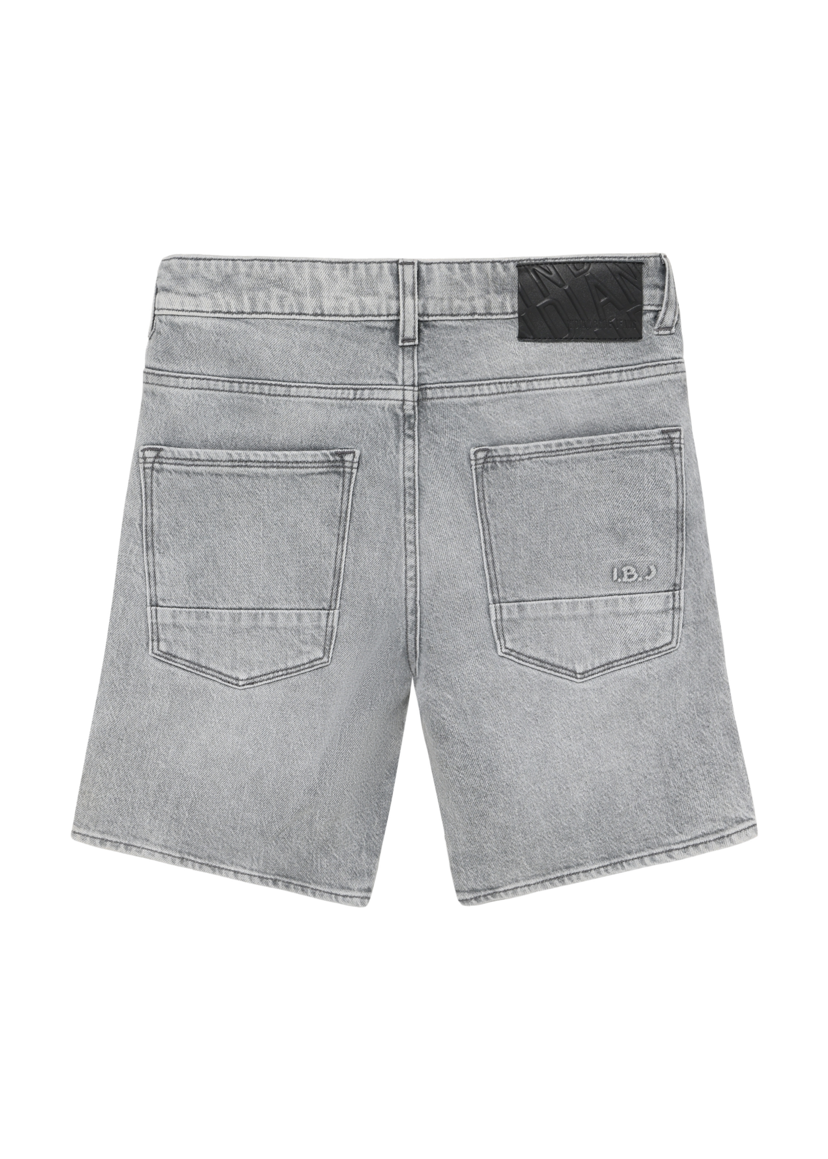 Indian blue jeans Korte spijkerbroek wide fit 960619 - lichtgrijs denim