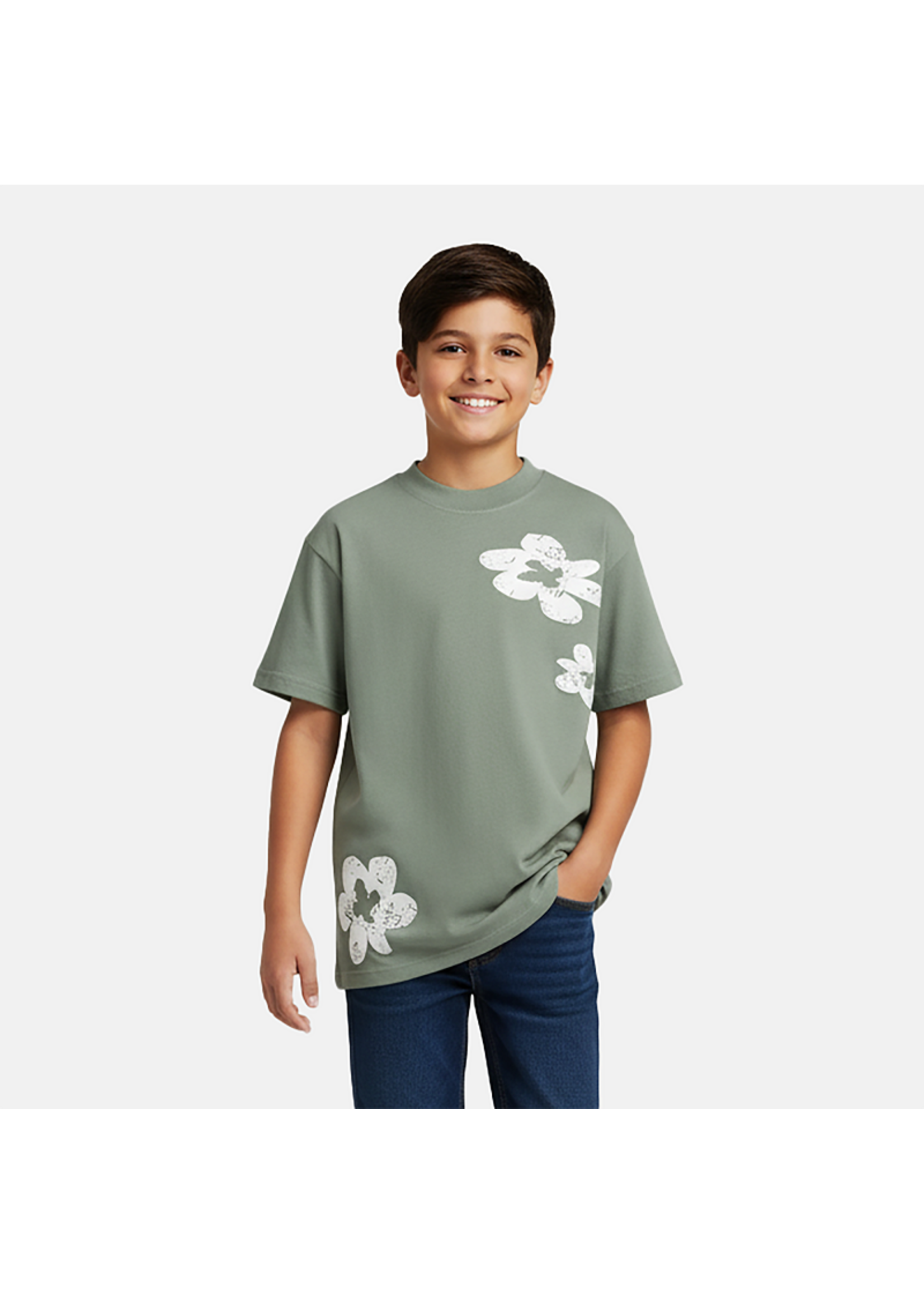 Cars T-Shirt Floral - Moss