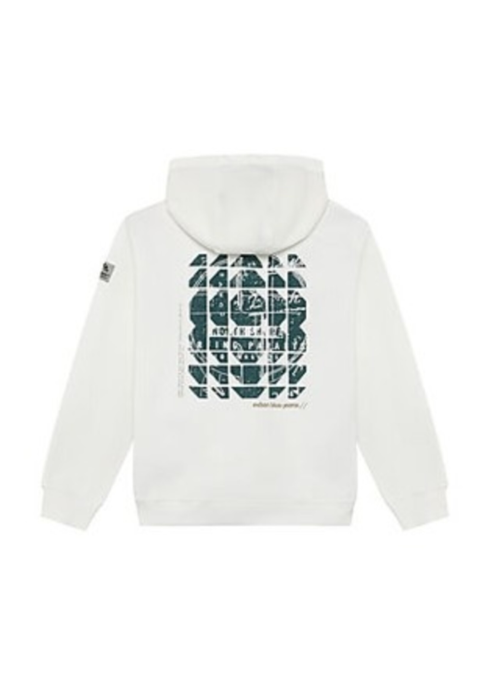 Indian blue jeans Hoodie 960562 Loose fit Backprint - wit