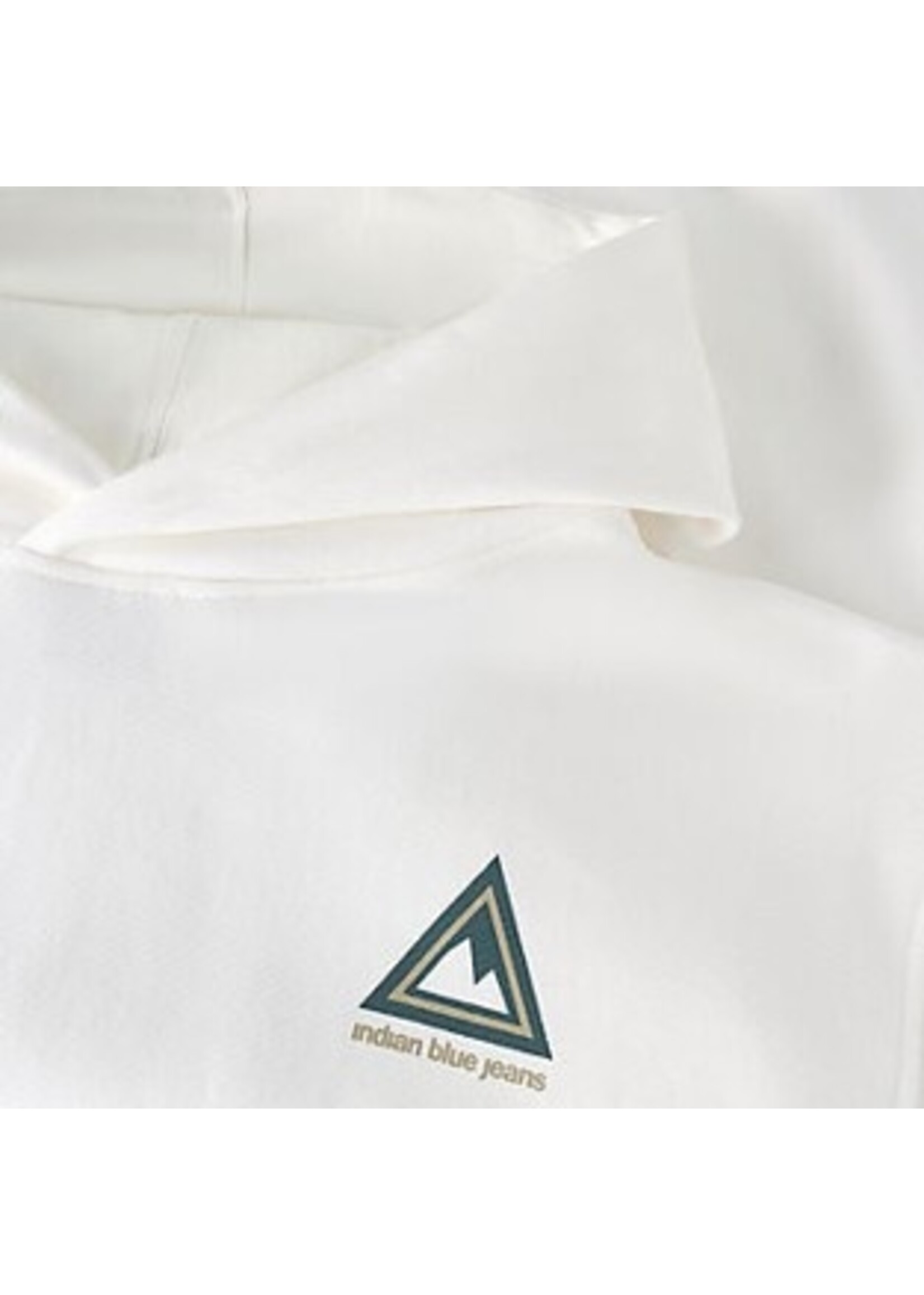 Indian blue jeans Hoodie 960562 Loose fit Backprint - wit