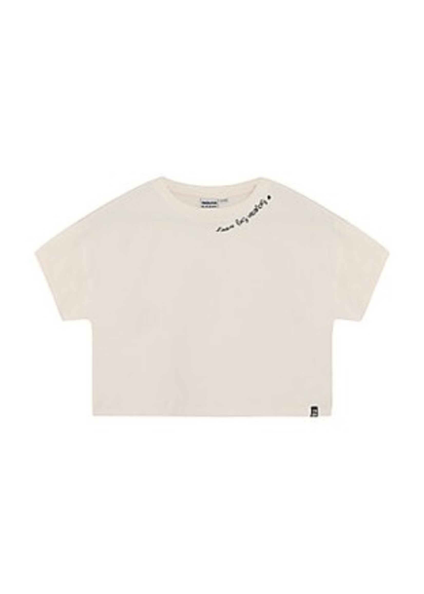 Indian blue jeans T-shirt 970622 Wide cropped - zand