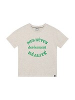 Indian blue jeans T-shirt 970628   - zand melange