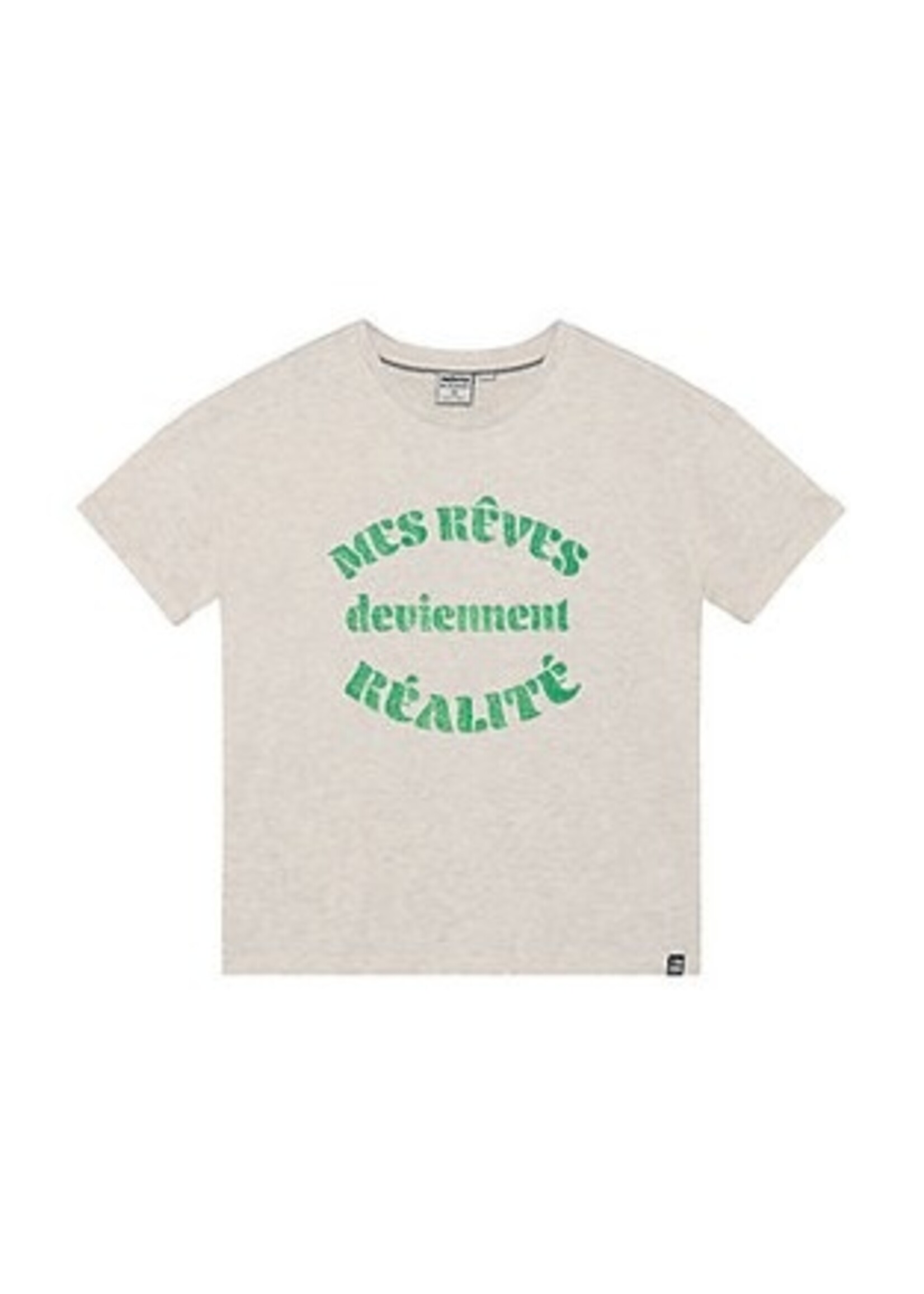 Indian blue jeans T-shirt 970628   - zand melange