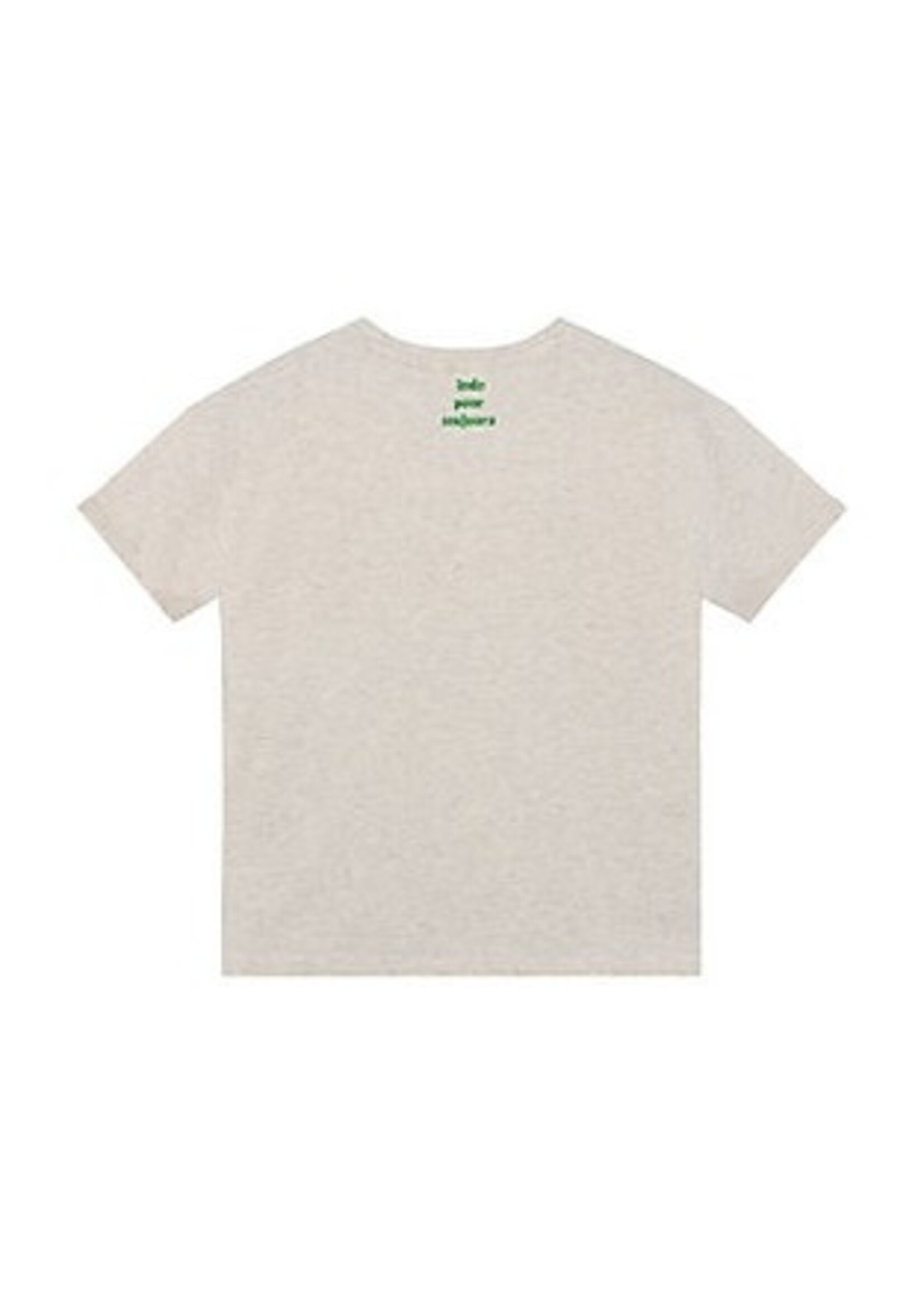 Indian blue jeans T-shirt 970628   - zand melange