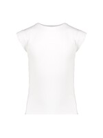 Geisha T-shirt rib ruffle sleeves 62144 - roomwit