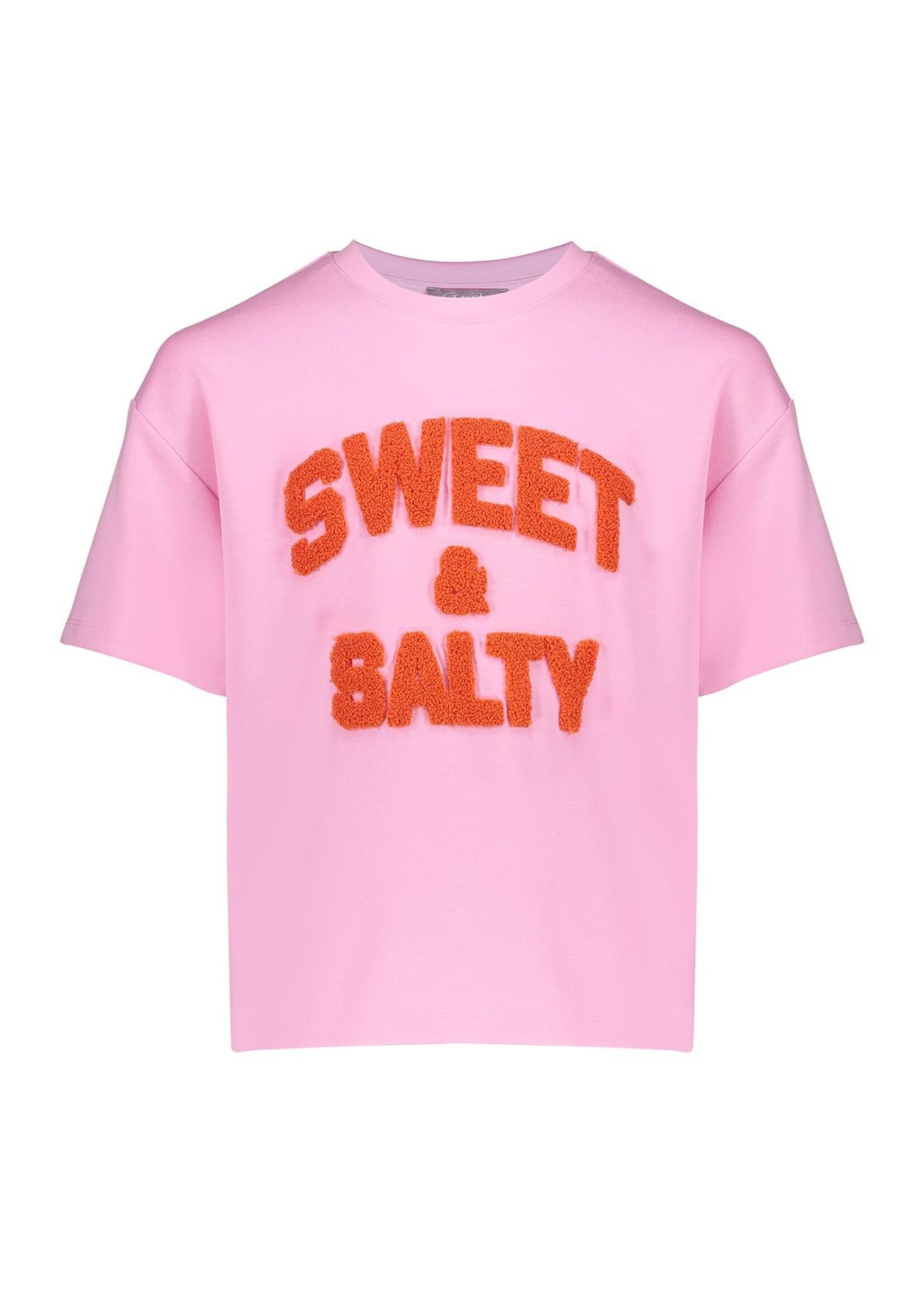 Geisha T-shirt Scuba toweling 62145 - roze/oranje