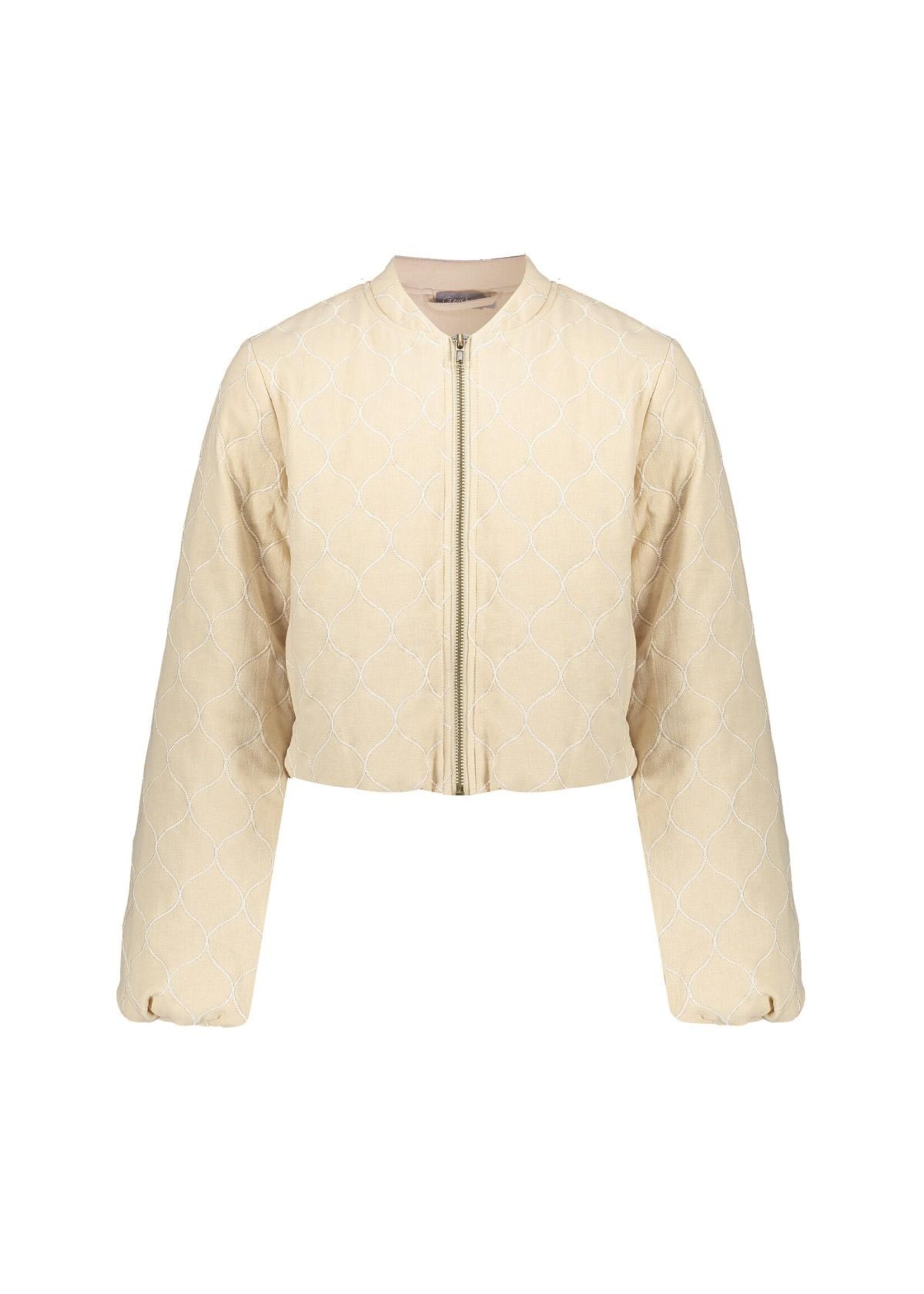 Geisha Jas padded ballon sleeves 65040 - zand