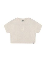 Indian blue jeans T-shirt 970712  Cropped - zand melange