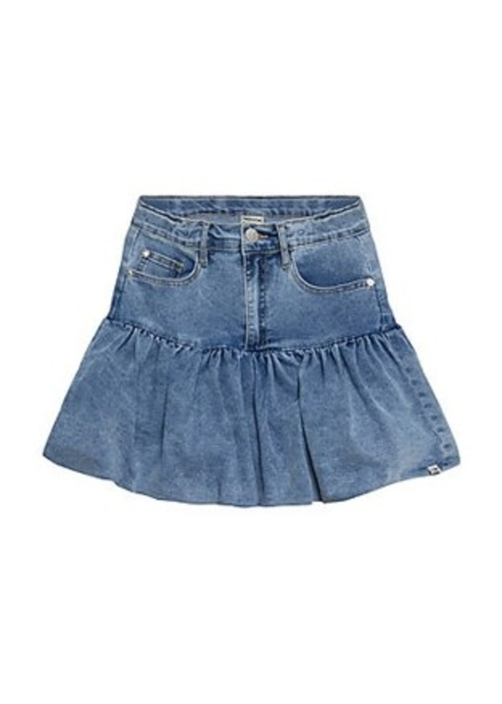 Indian blue jeans Rok 970612 Balloon - lichtblauw denim