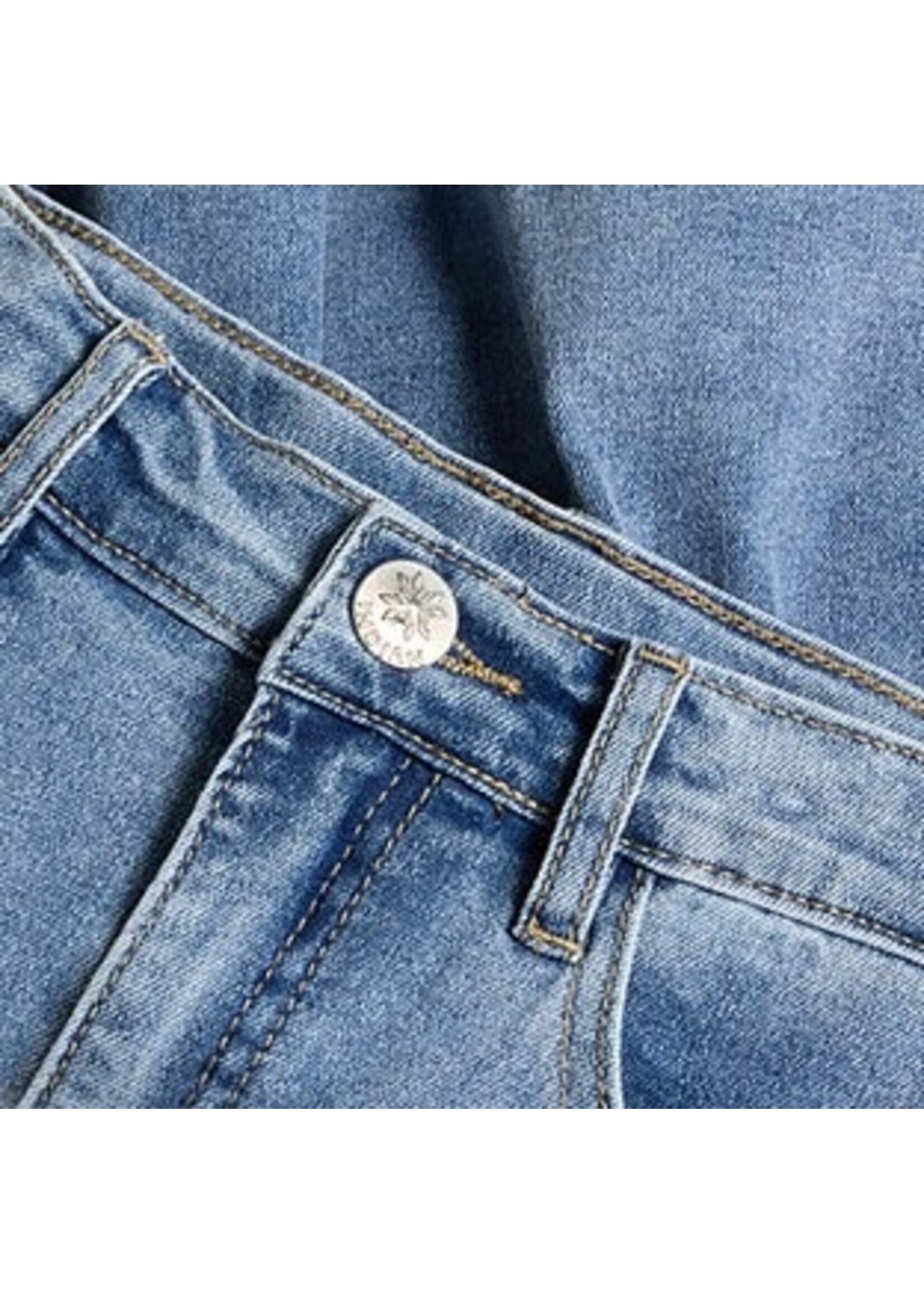 Indian blue jeans Rok 970612 Balloon - lichtblauw denim