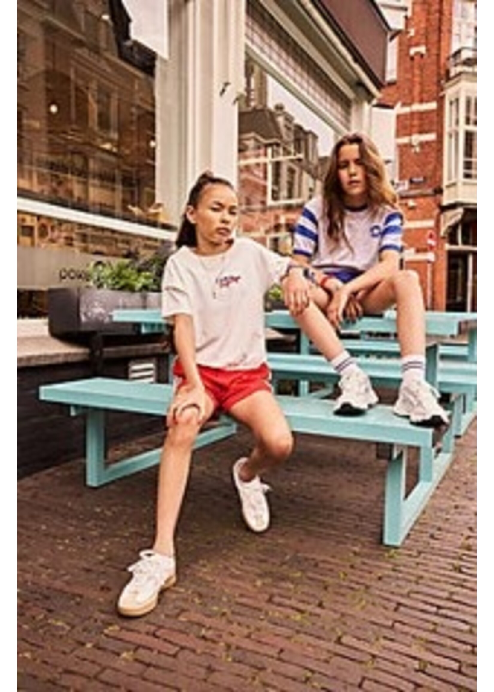 Indian blue jeans Korte broek Tape 970803 - rood