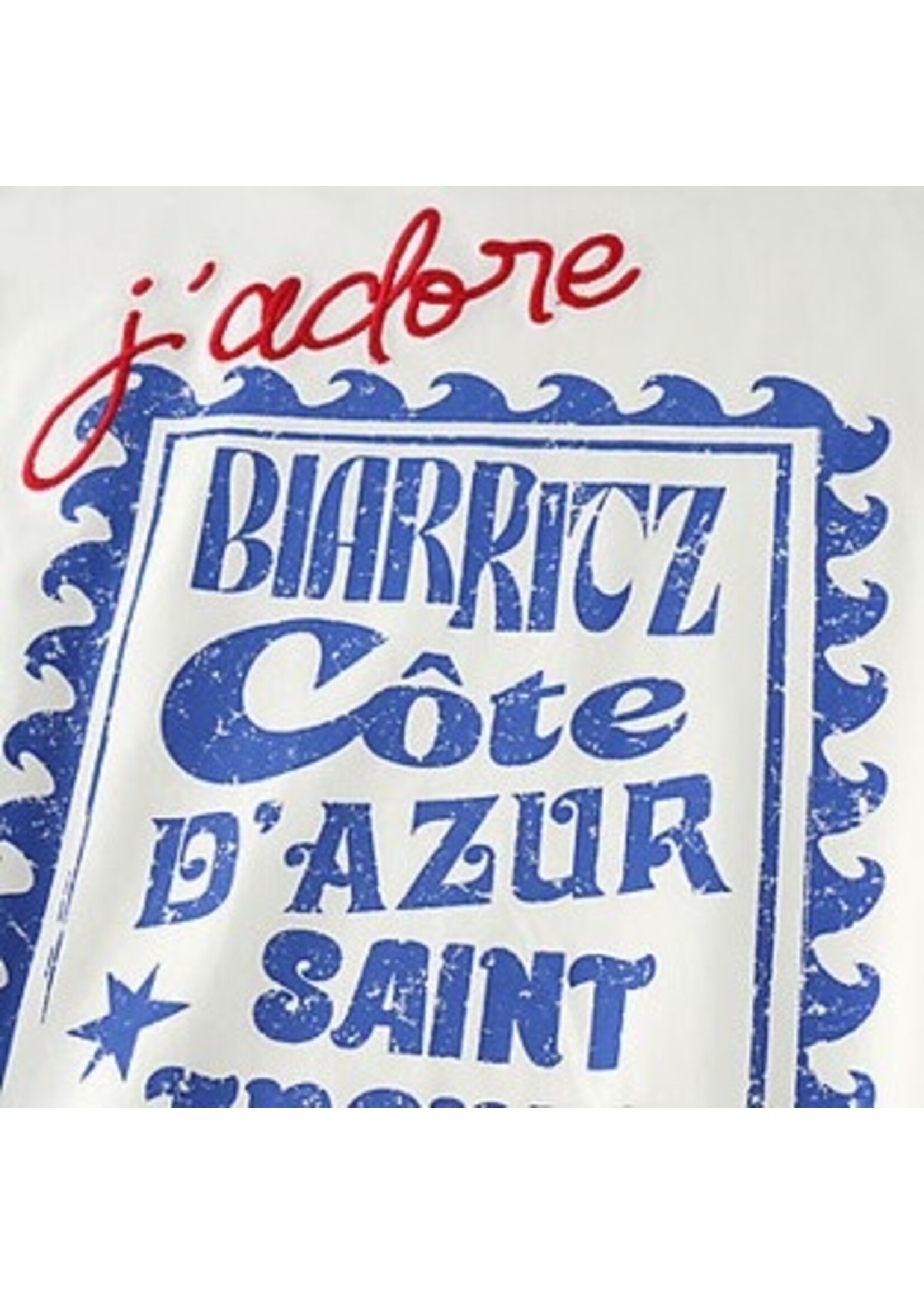 Indian blue jeans T-shirt 970822 Plage - wit