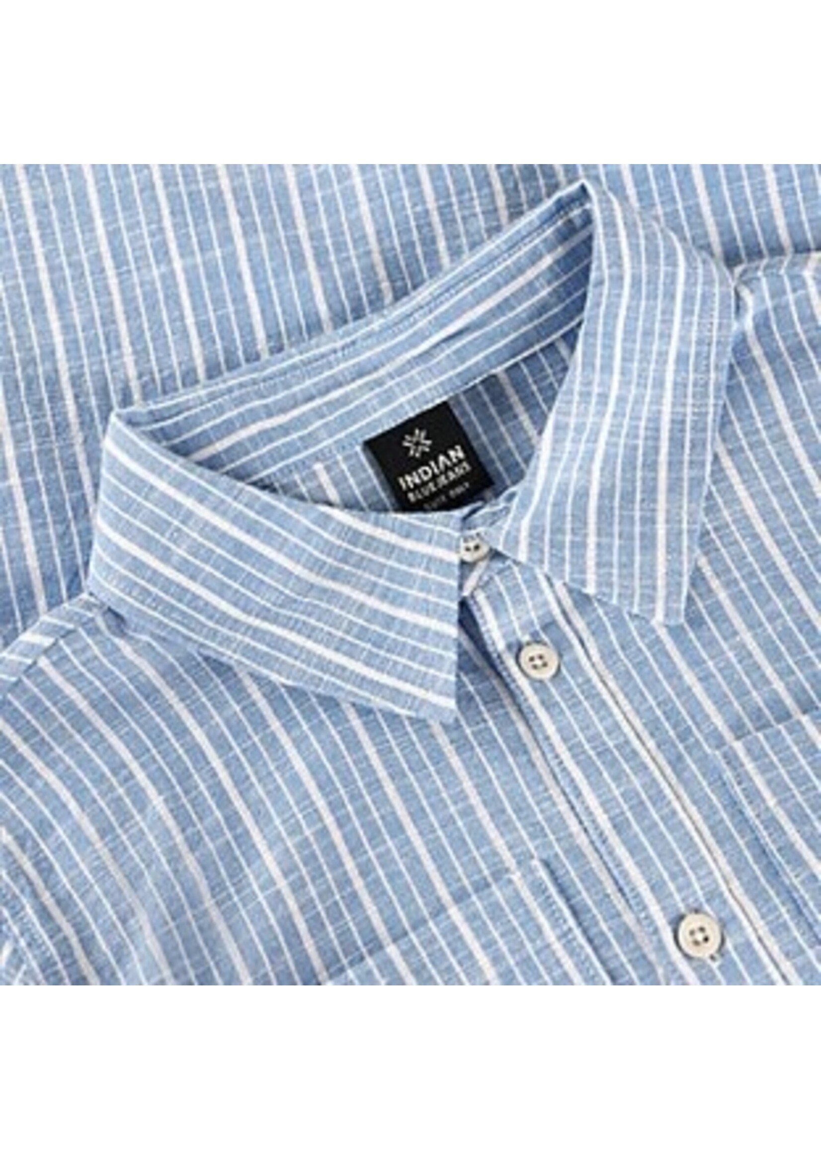 Indian blue jeans Overhemd van Linnen 960677 - lichtblauw