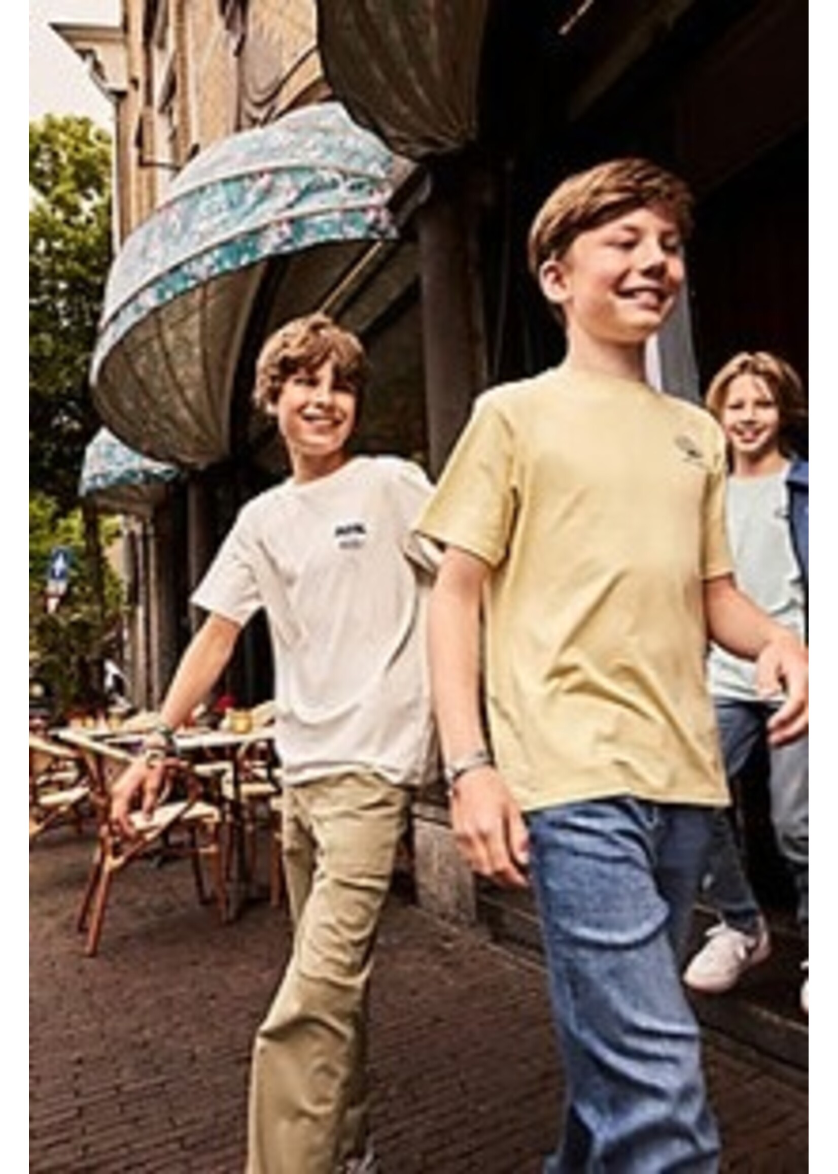 Indian blue jeans T-shirt 960588 Loose Fit  - wit