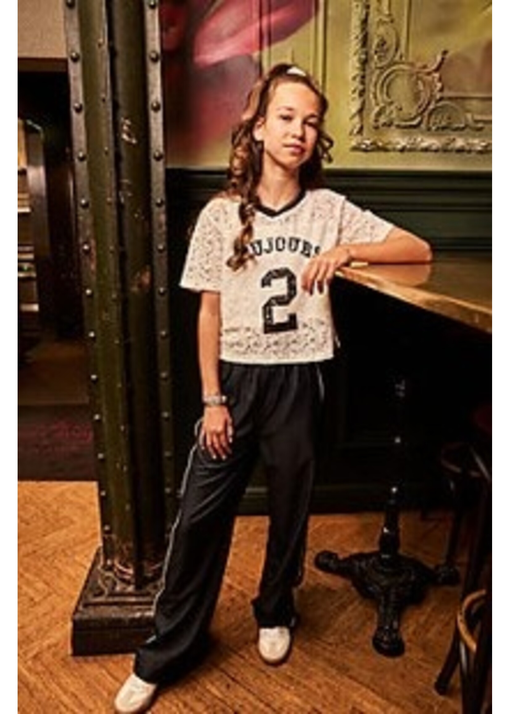 Indian blue jeans T-shirt 970719 Lace - wit