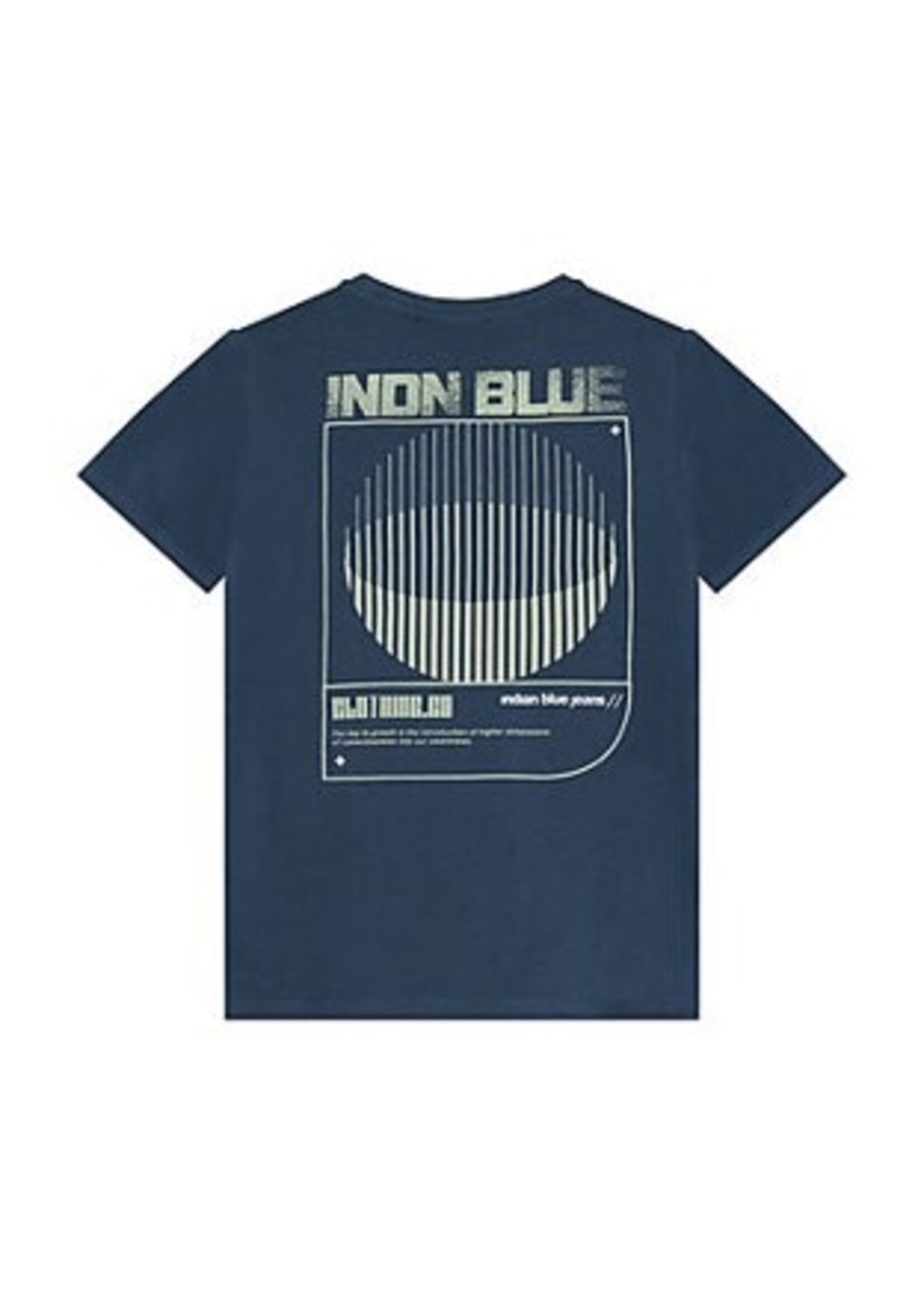 Indian blue jeans T-shirt 960589 Backprint  - donkerblauw
