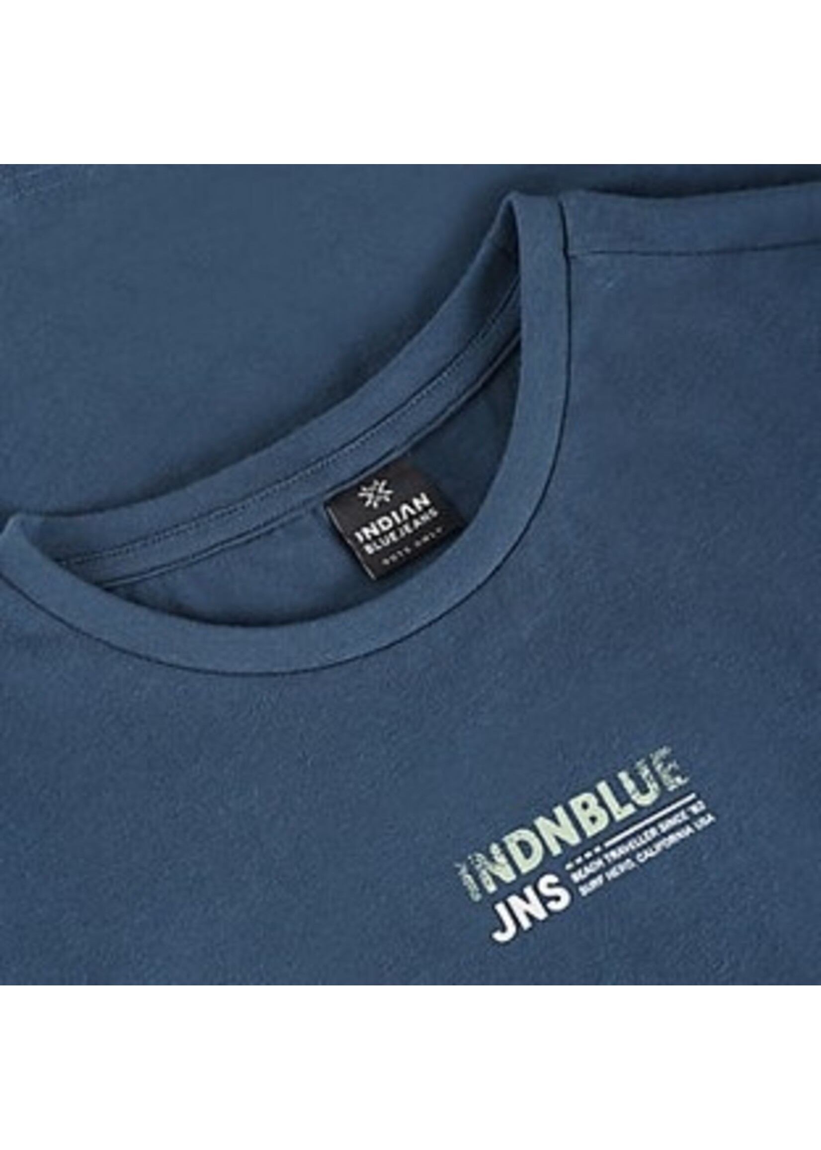 Indian blue jeans T-shirt 960589 Backprint  - donkerblauw