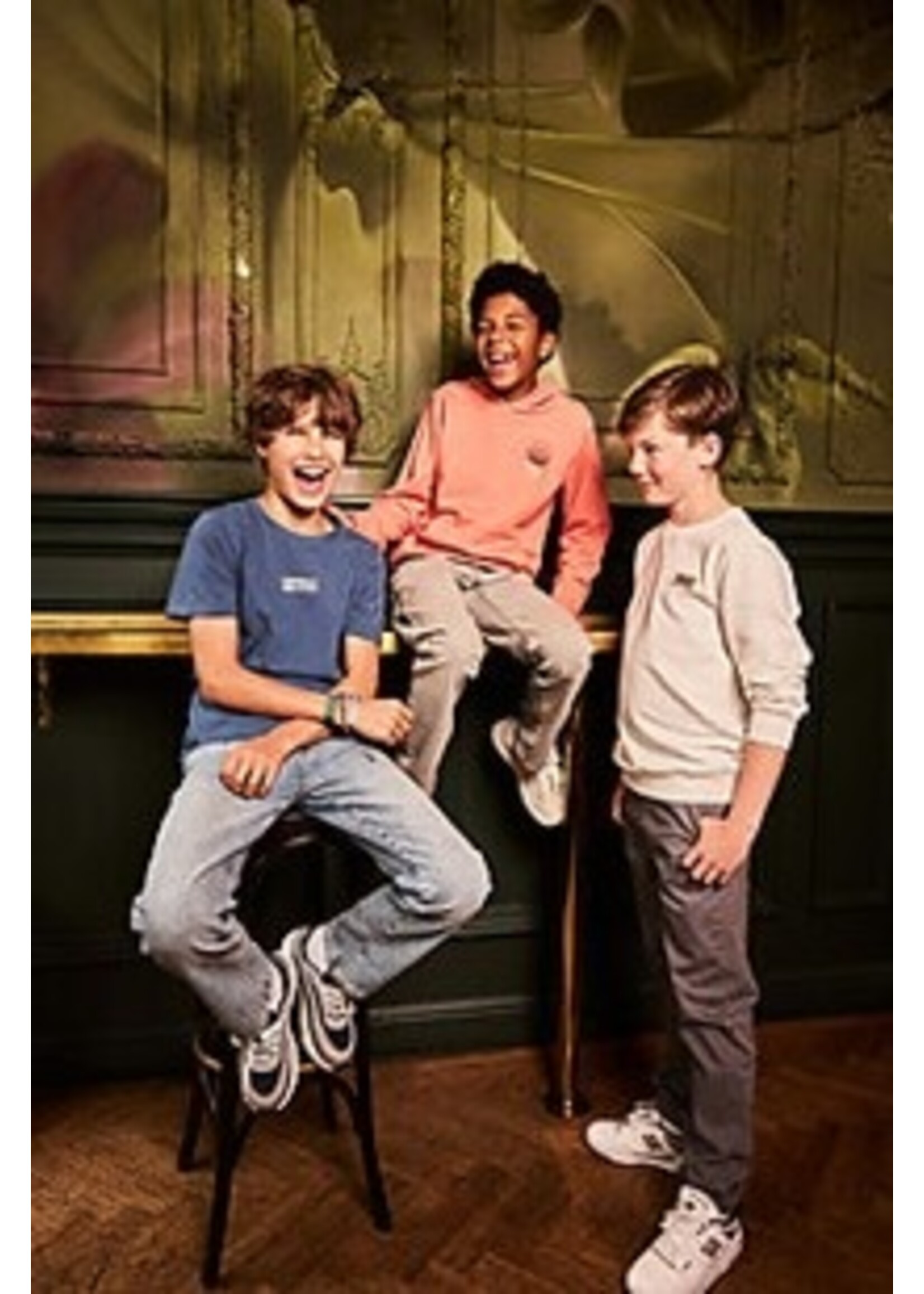 Indian blue jeans T-shirt 960589 Backprint  - donkerblauw