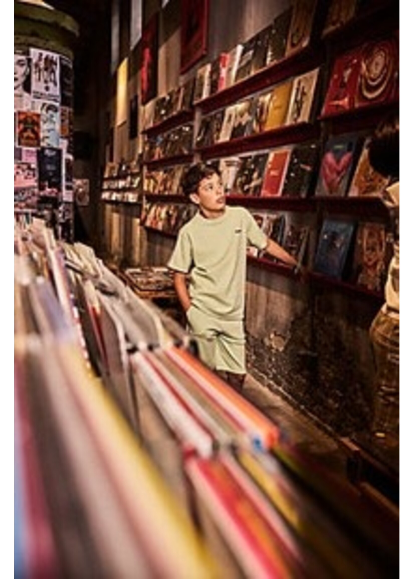 Indian blue jeans Korte joggingbroek Loose  fit 960631 - lichtgroen