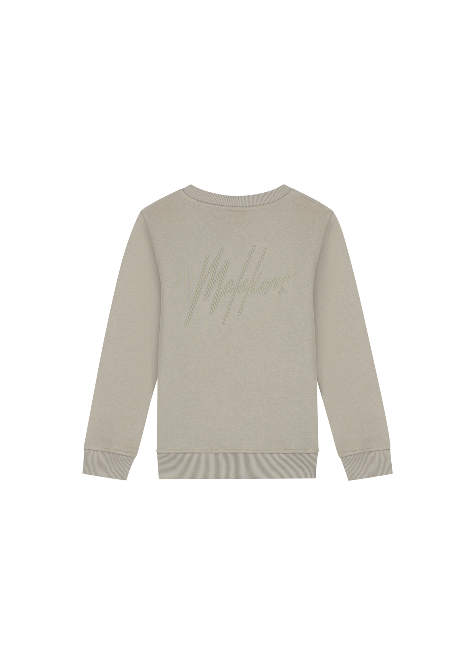 Malelions  Junior Striped Signature Sweater (MJA30026005) - olijf groen