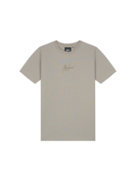 Malelions Junior Striped Signature T-Shirt (MJA30026009) - olijf groen