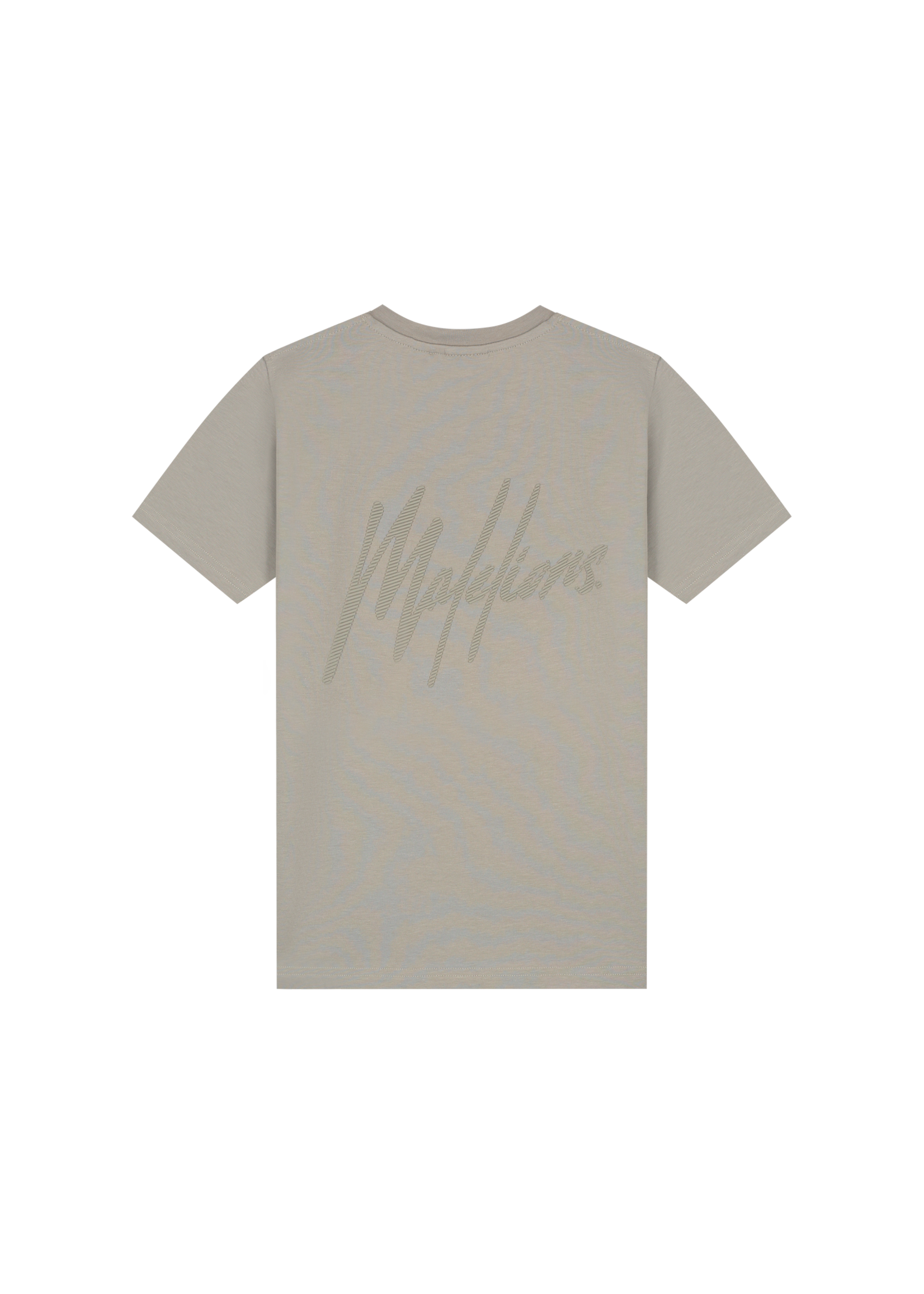 Malelions Junior Striped Signature T-Shirt (MJA30026009) - olijf groen