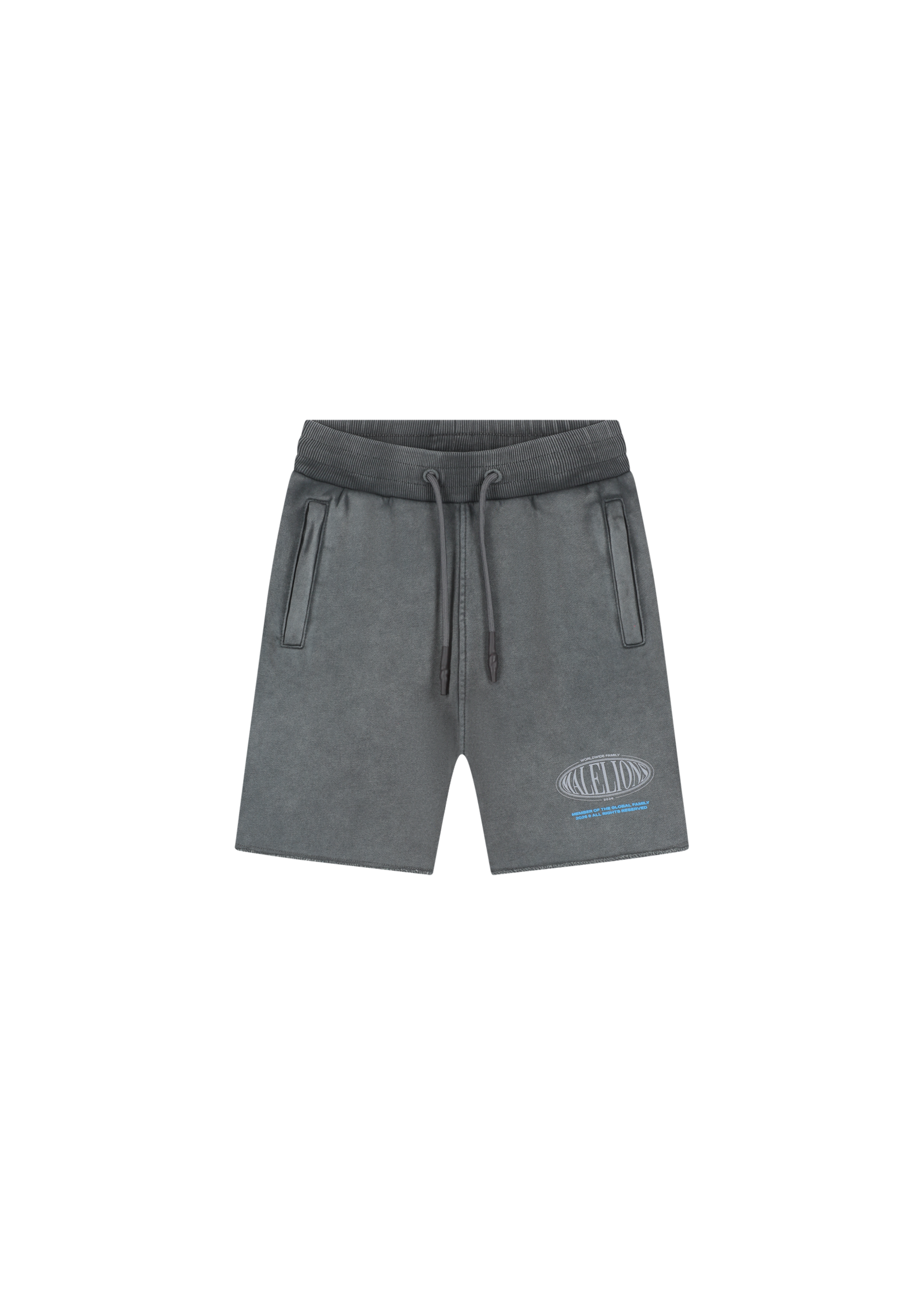 Malelions Malelions Junior Lifestyle Damaged Hem Shorts (MJA30026055) - acid wash