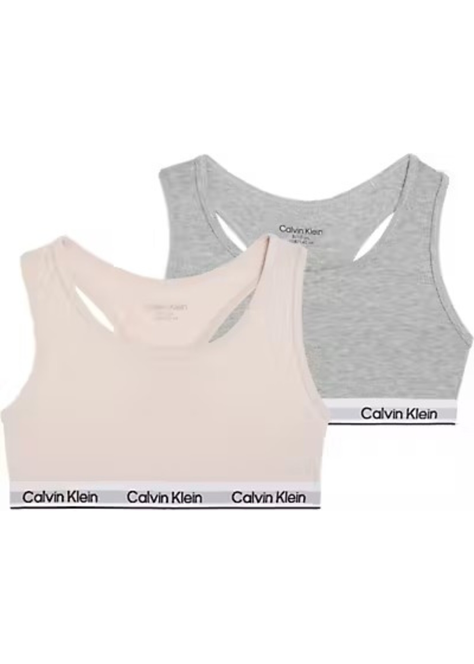 Calvin Klein Racerback G80G8007420VJ- 2PK BRALETTE - grijs