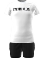 Calvin Klein Pyjama set G80G8007390R7 - KNIT PJ SET (SS+SHORT - zwart-wit