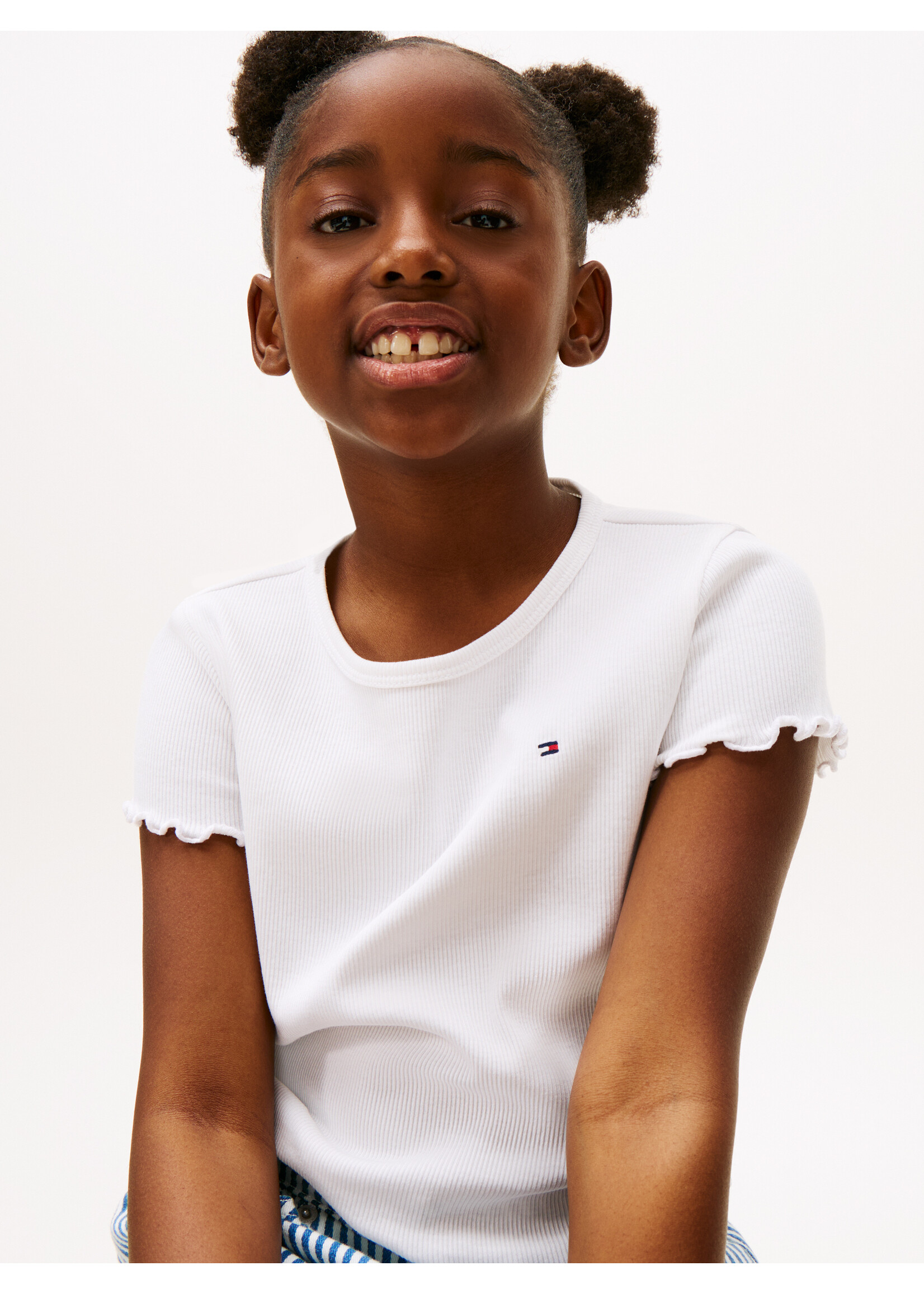 Tommy Hilfiger T-shirt KG0KG08590YBR  - white