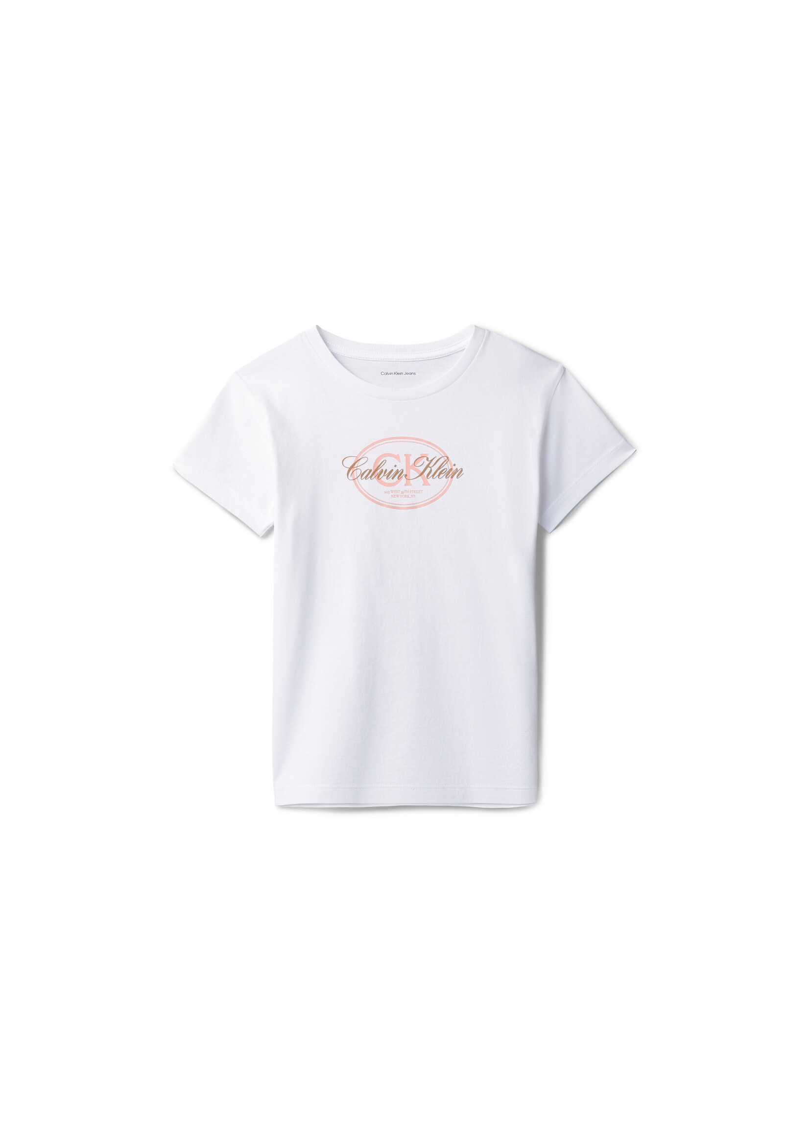 Calvin Klein T-Shirt CK Script LVCKSJA25GYAF - Wit