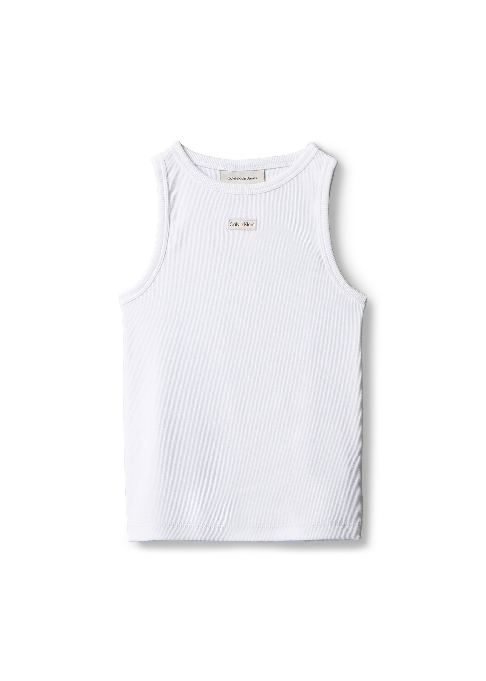 Calvin Klein Tank Top Rib LVCKSJB13GYAF - Wit