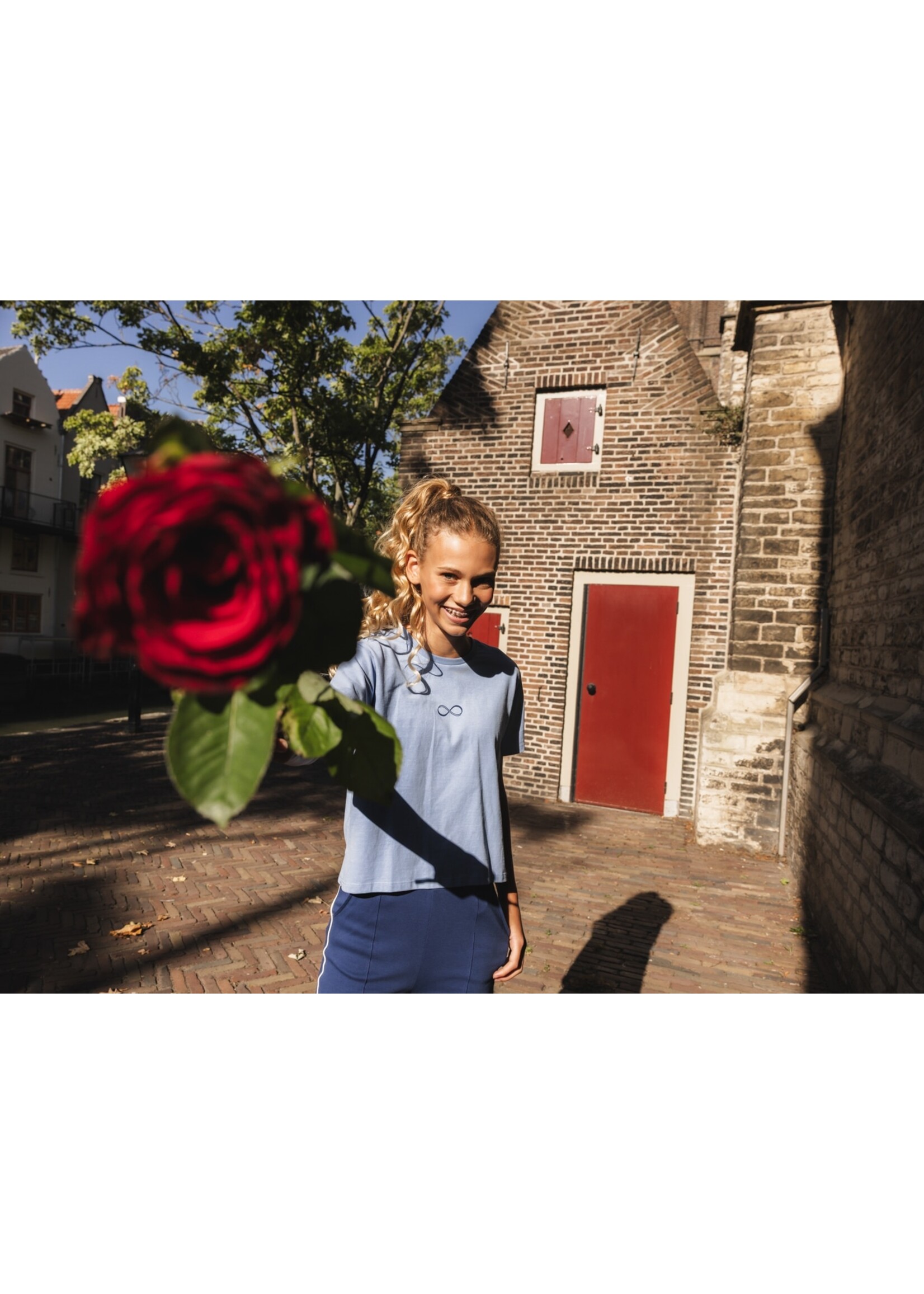 Looxs T-shirt 2611-5411 -137 - hemelsblauw