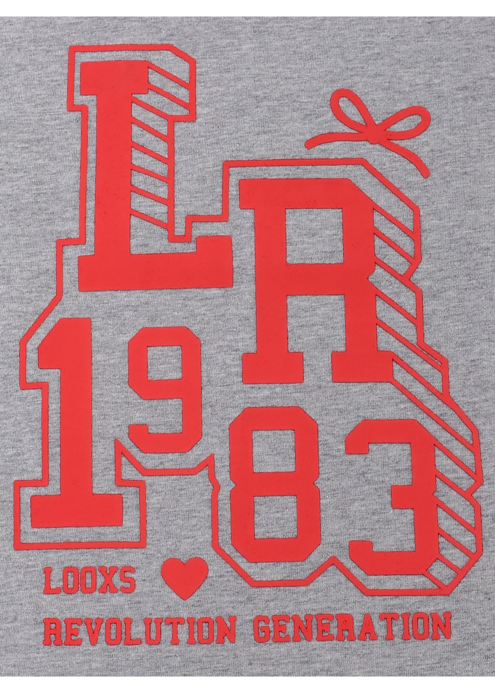 Looxs T-shirt 2611-5415 -006 - grijs gemêleerd
