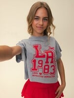 Looxs T-shirt 2611-5415 -006 - grijs gemêleerd