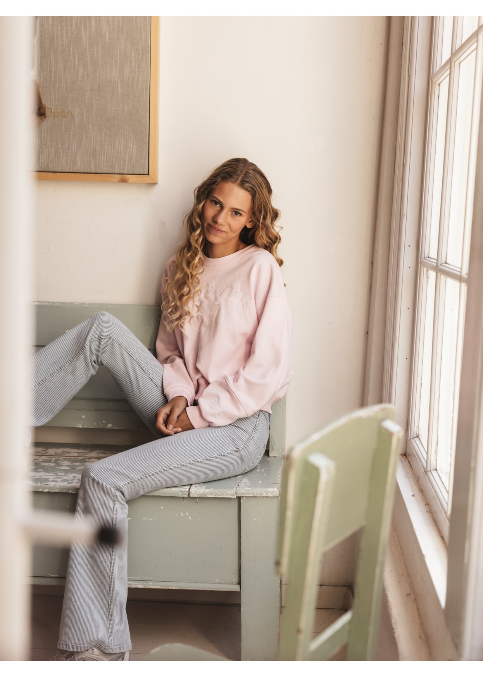 Looxs Flare jeans Broek 2611-5616-914 - lichtblauw denim