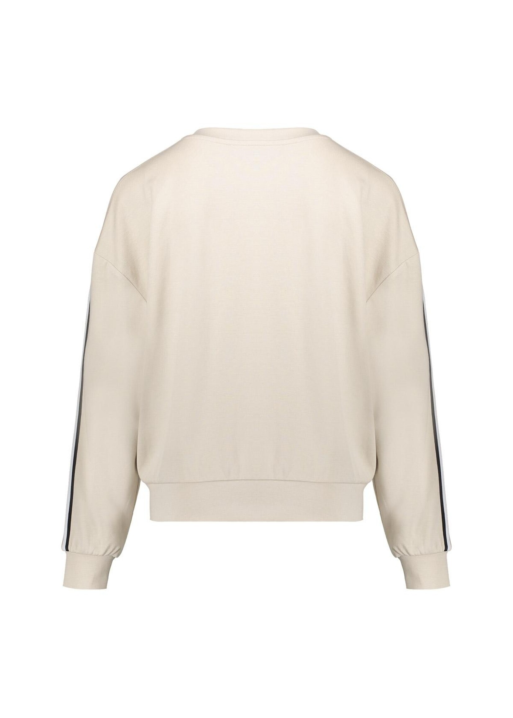 Geisha Sweater Scuba stripe 62146 - zand