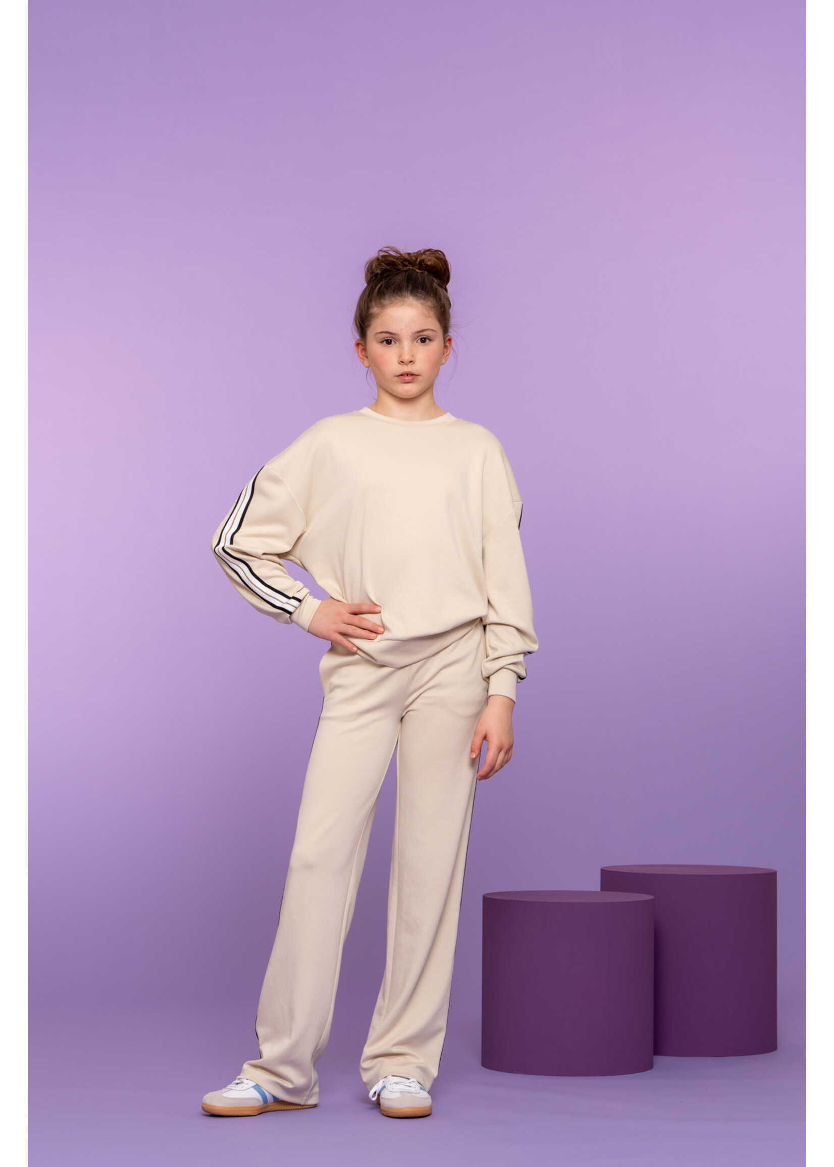 Geisha Broek scuba taped 61177  - zand