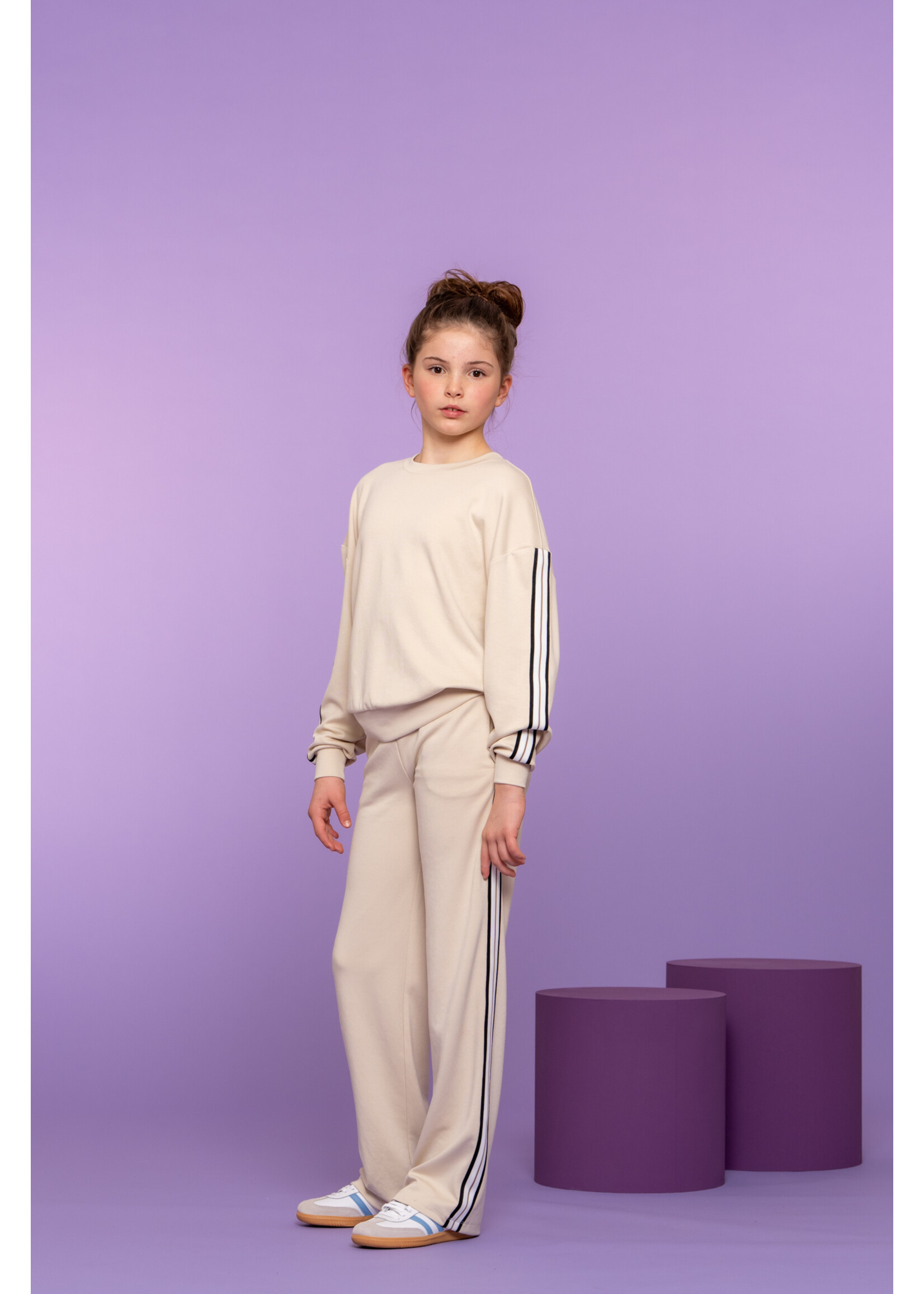 Geisha Broek scuba taped 61177  - zand