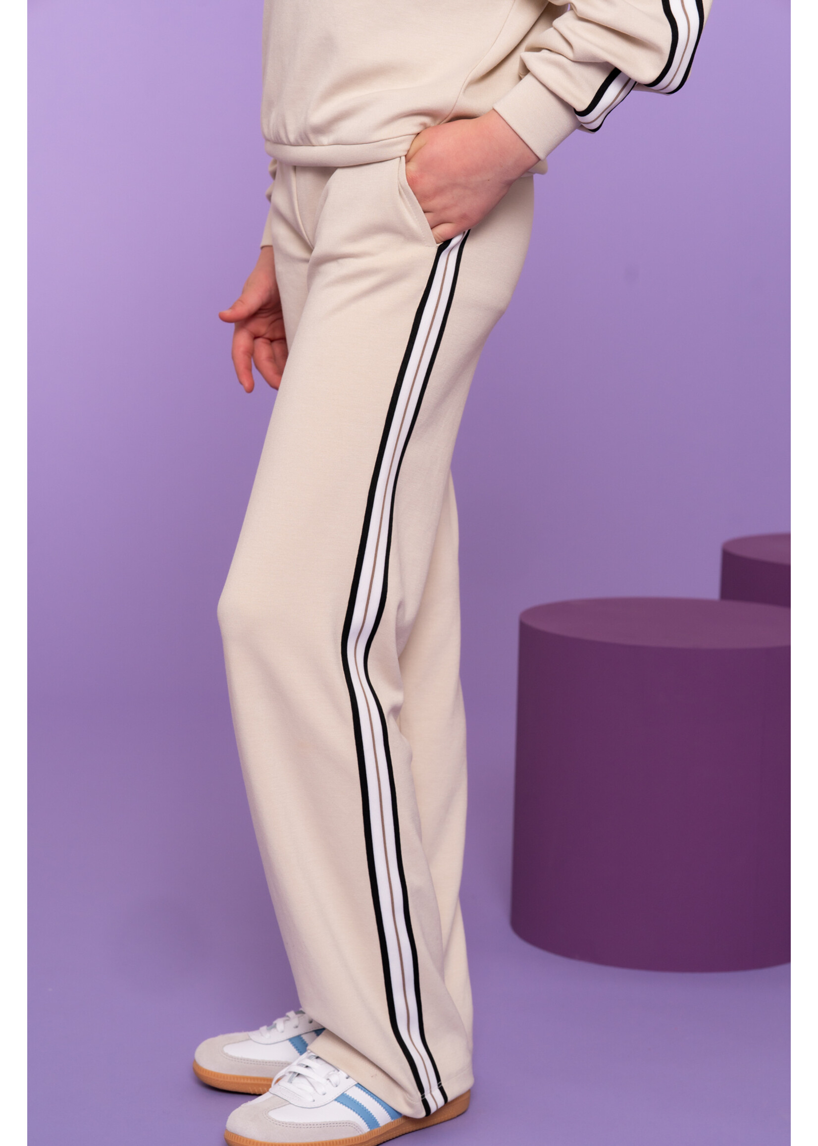 Geisha Broek scuba taped 61177  - zand