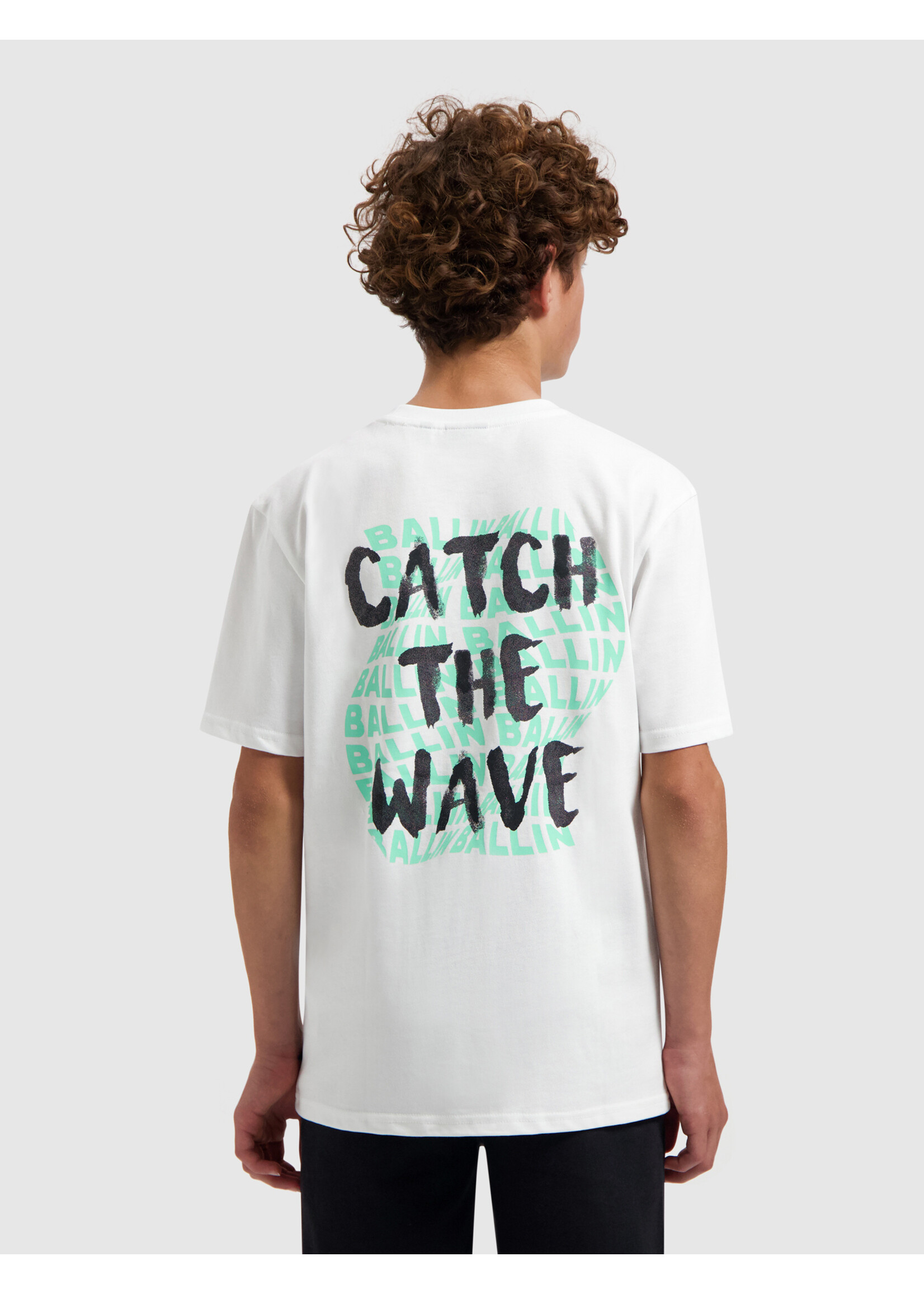 Ballin T-Shirt Catch The Wave 26017126 - Wit