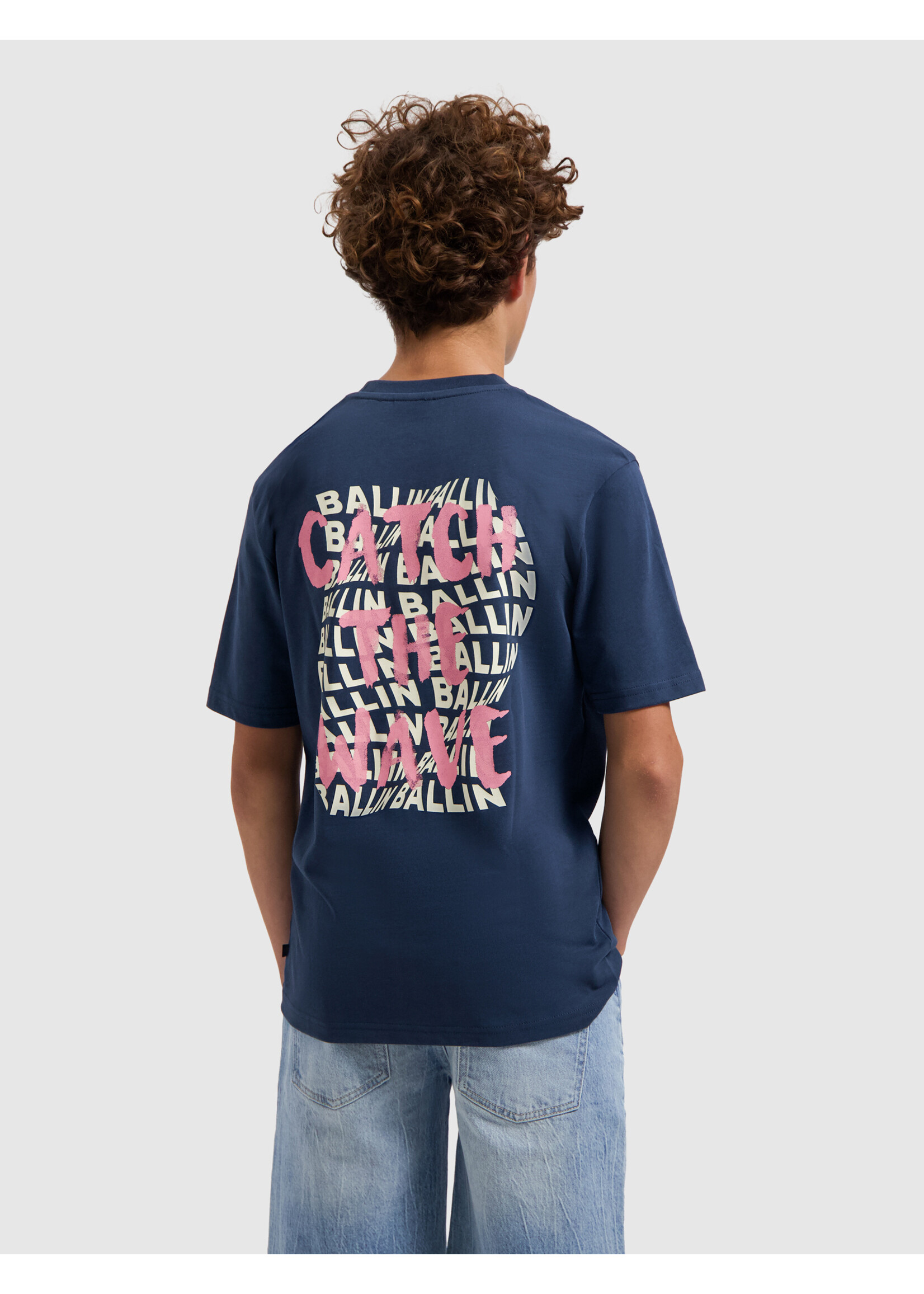 Ballin T-Shirt Catch The Wave 26017126 - Navy